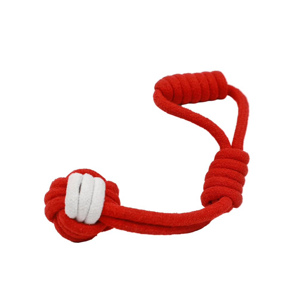Christmas Monkey Fist Tug Rope Toys Set | Festive & Durable - Small to Medium Dog