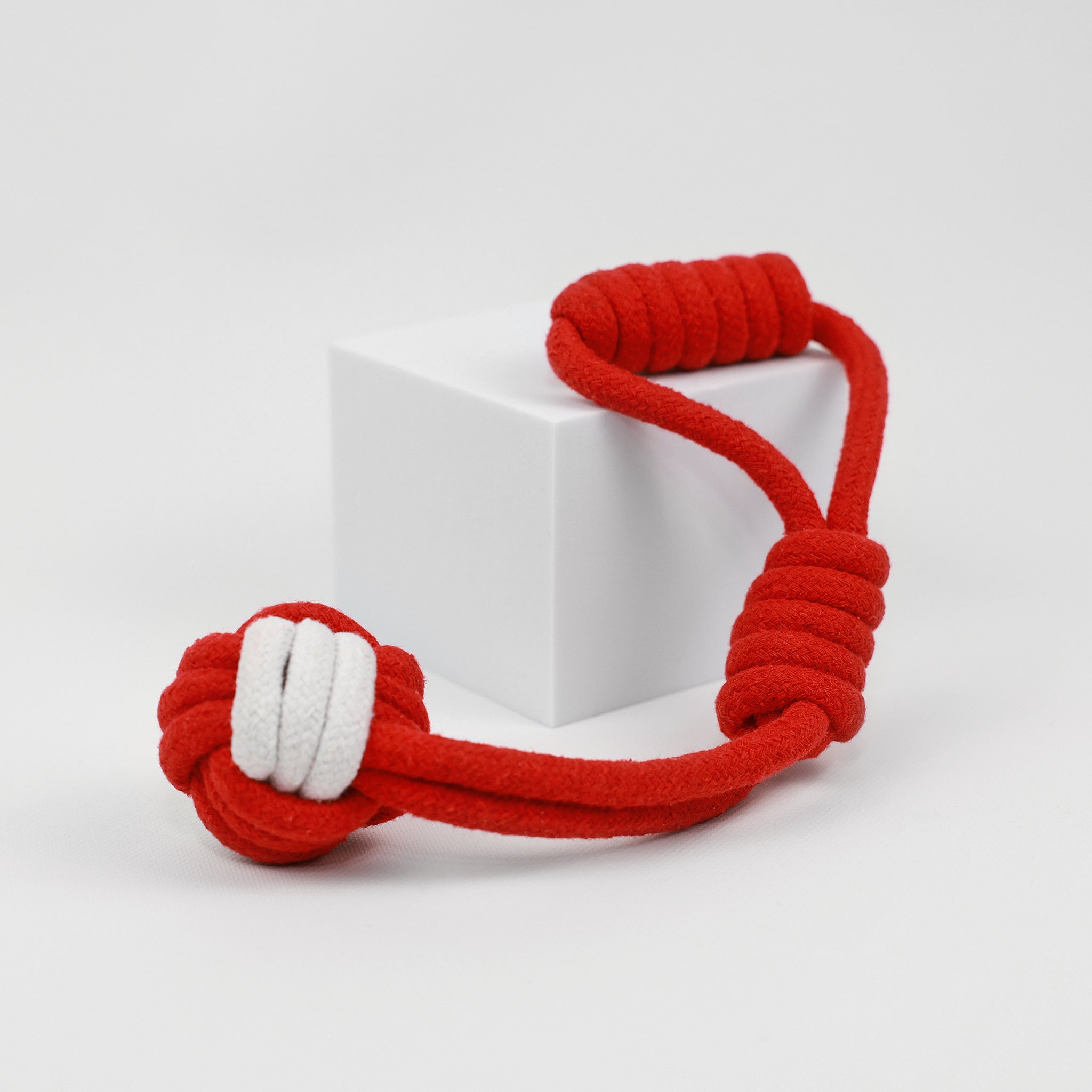 Christmas Monkey Fist Tug Rope Toys Set | Festive & Durable - Small to Medium Dog