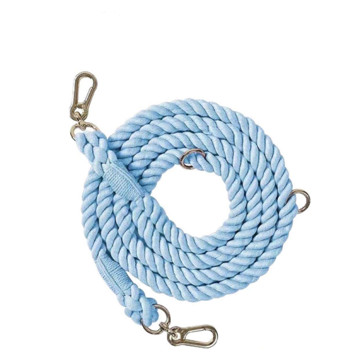Hands-Free Dog Rope Leash - Blumond (6.9ft, 100% Cotton)-0
