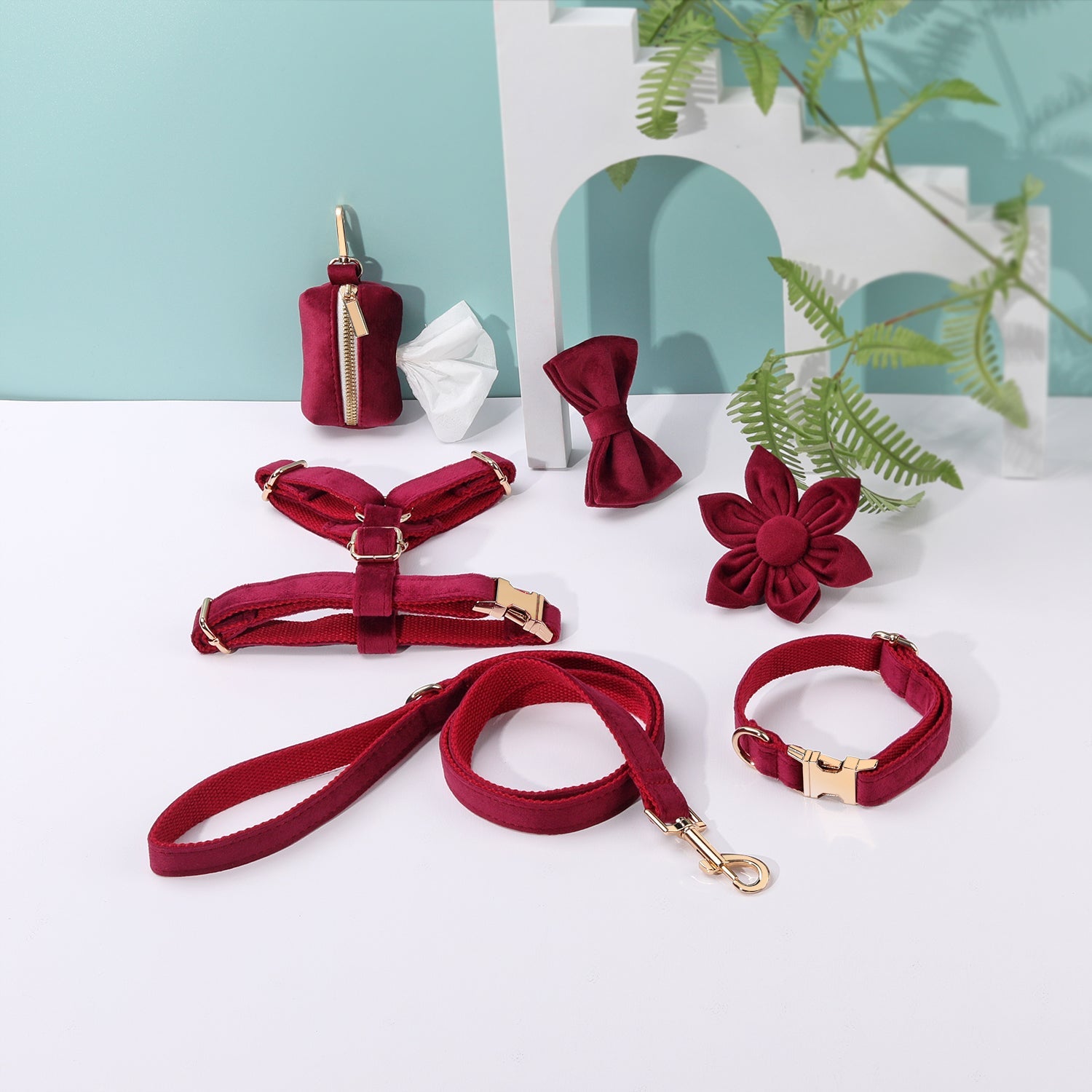Step-In Floral Walking Bundle - Burgundy (6-Piece Deluxe Set)-0