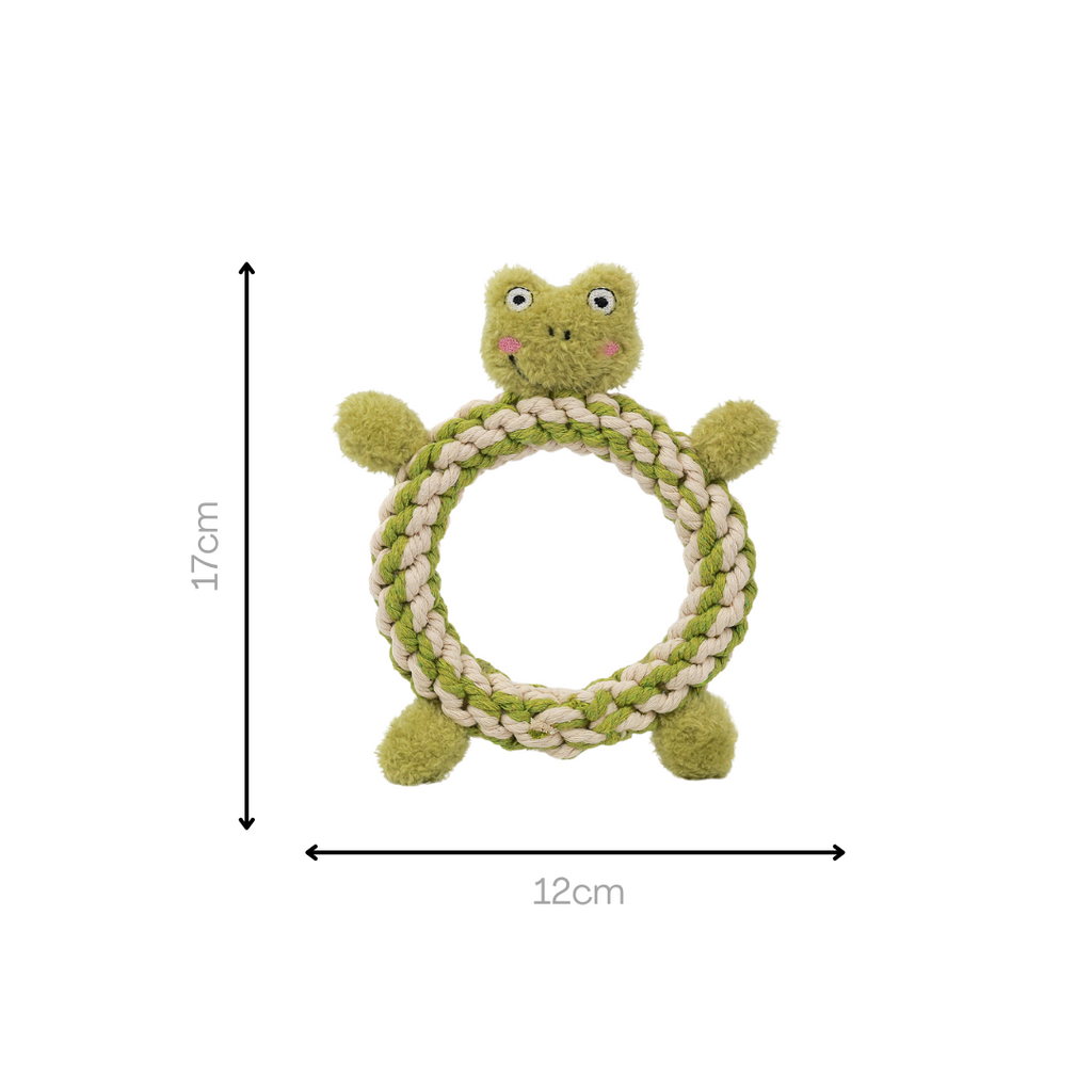 🐸🐻 The Daisy & Jasper Collection: Handcrafted Plush Rope Joy - Small Titans.