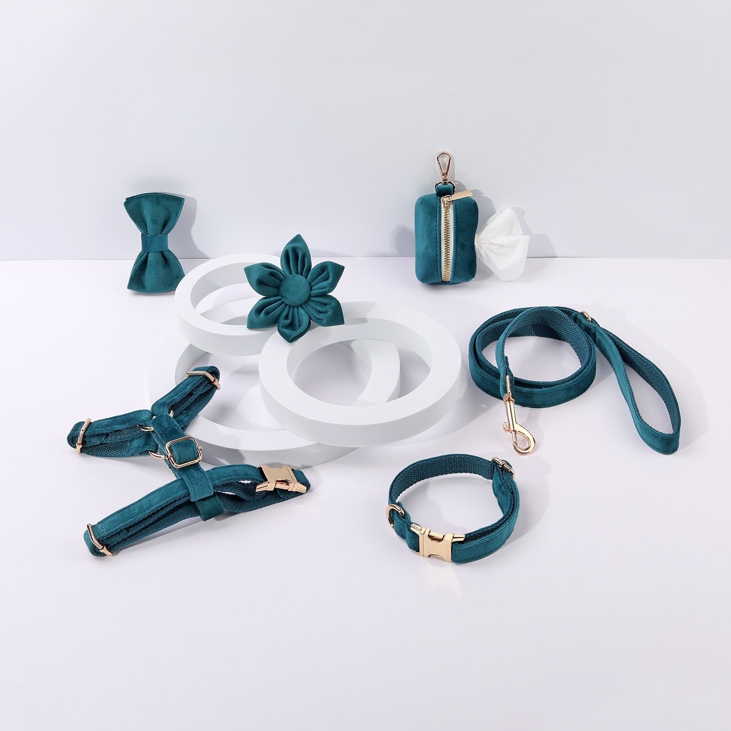 Step-In Floral Walking Bundle - Peacock Blue (6-Piece Deluxe Set)-0