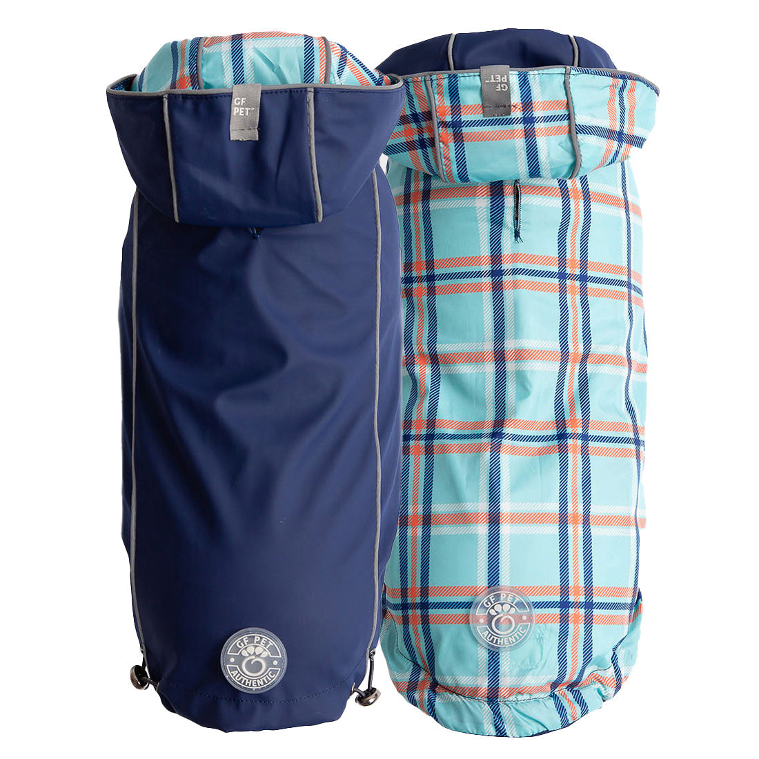 GF PET® Reversible Elasto-Fit Raincoat - Navy (Premium 2-in-1 Waterproof Shell)