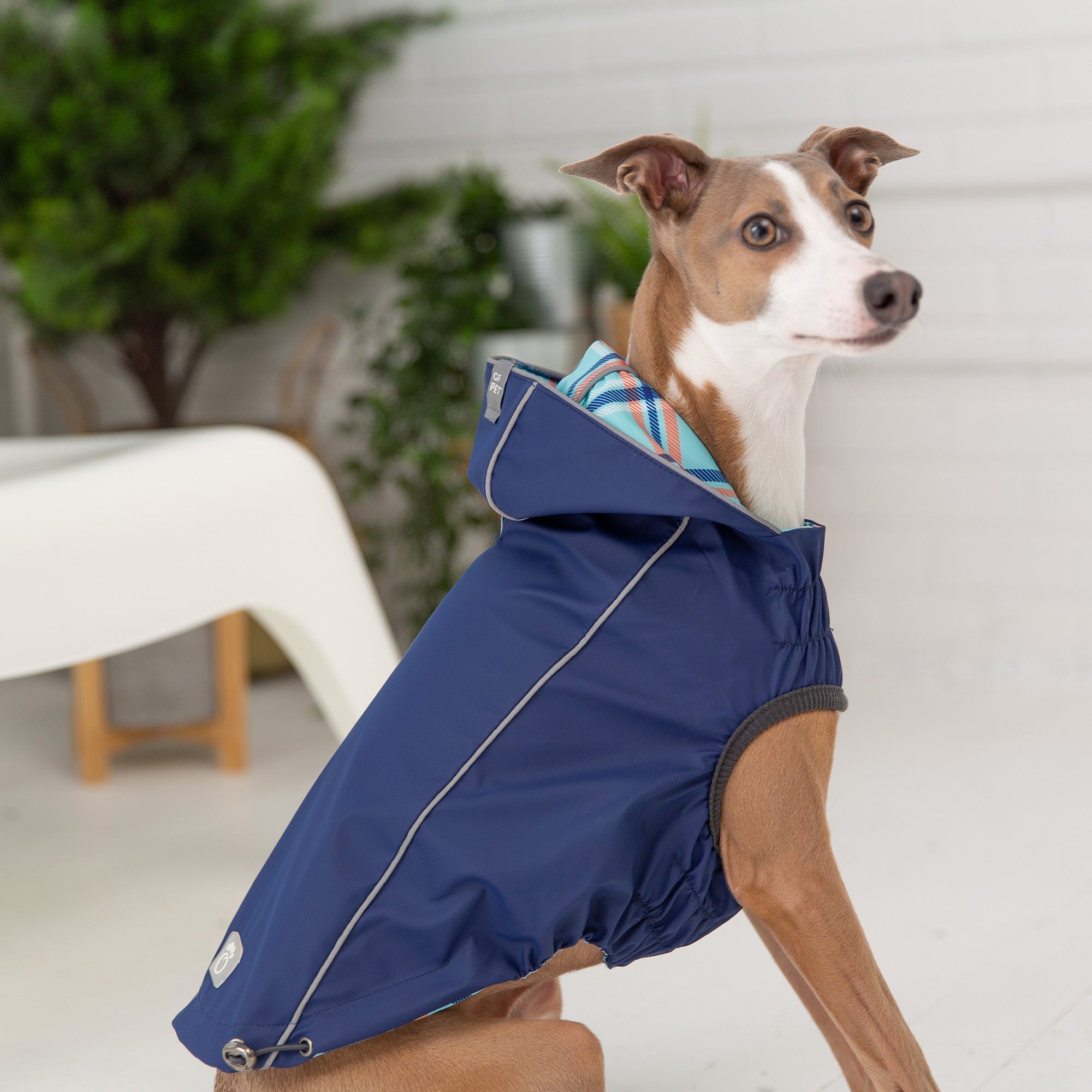 GF PET® Reversible Elasto-Fit Raincoat - Navy (Premium 2-in-1 Waterproof Shell)