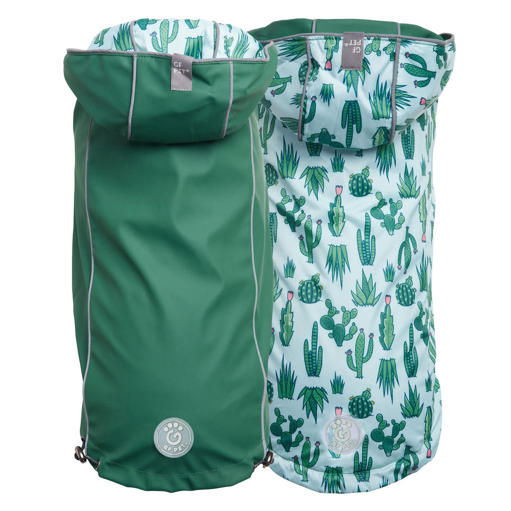 GF PET® Reversible Elasto-Fit Raincoat - Green/Green (Premium Soft Waterproof Shell)