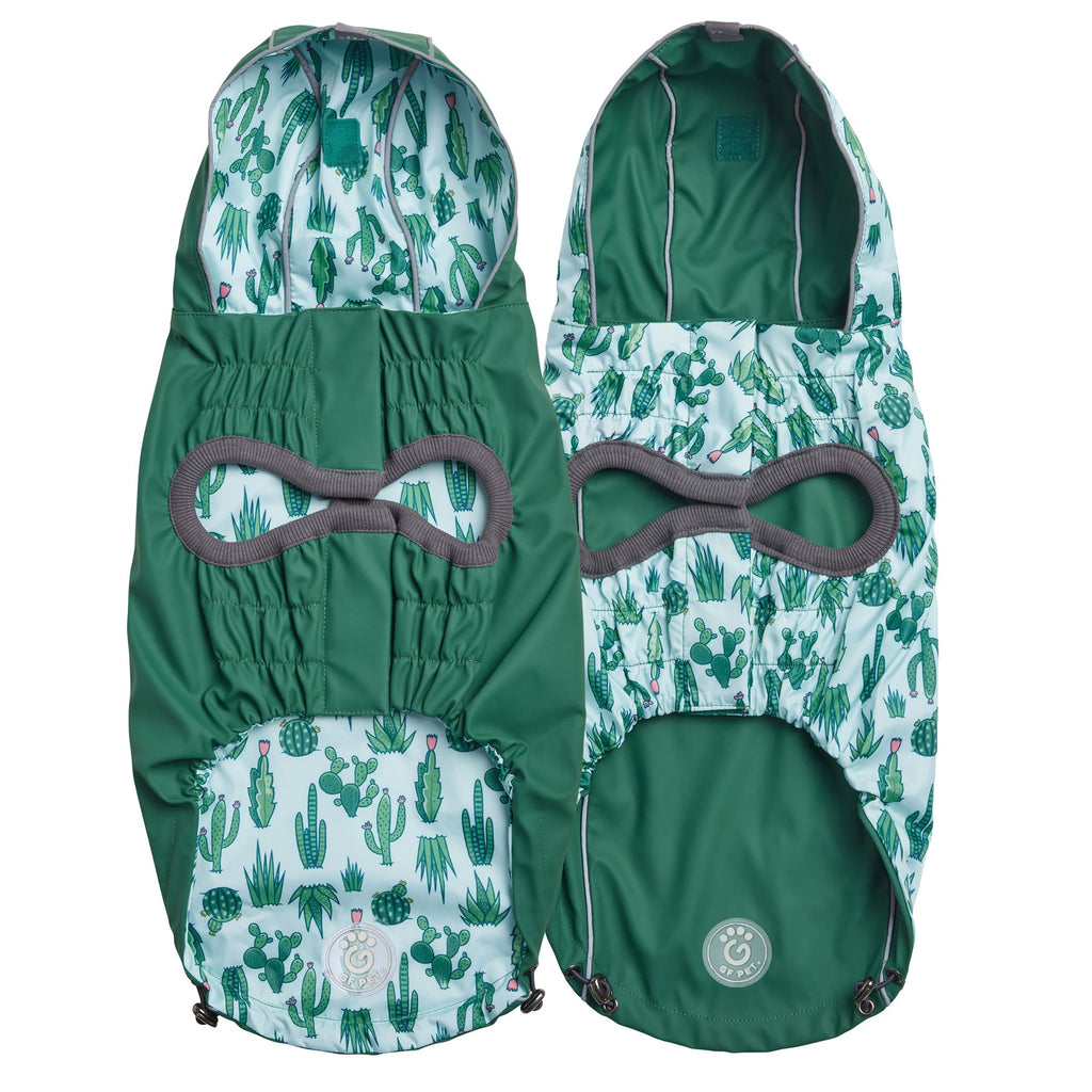 GF PET® Reversible Elasto-Fit Raincoat - Green/Green (Premium Soft Waterproof Shell)