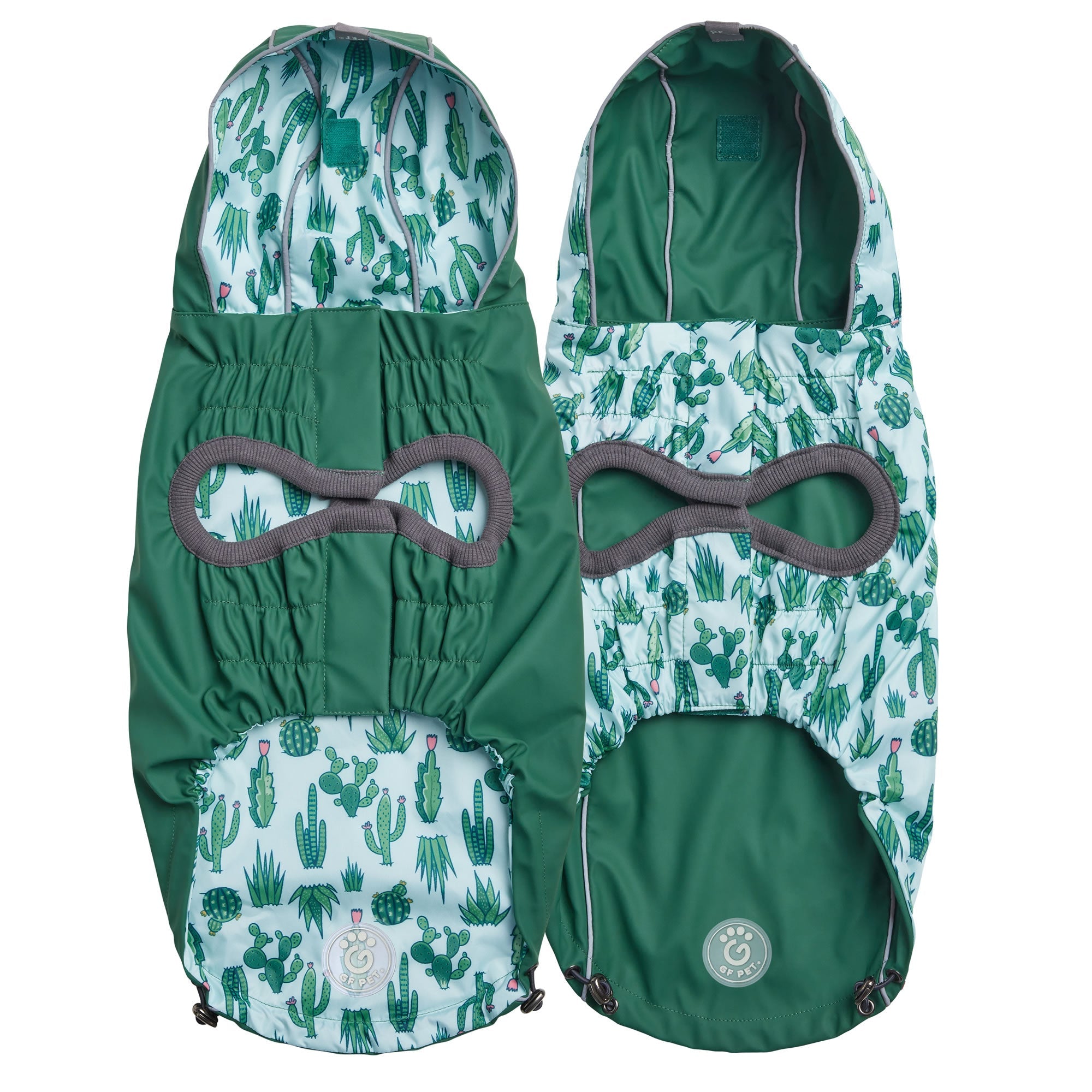 GF PET® Reversible Elasto-Fit Raincoat - Green/Green (Premium Soft Waterproof Shell)