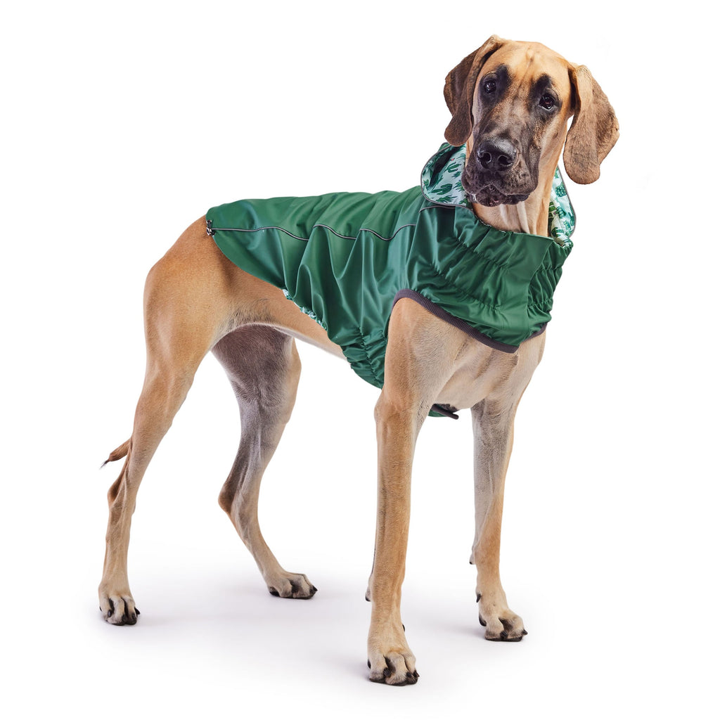 GF PET® Reversible Elasto-Fit Raincoat - Green/Green (Premium Soft Waterproof Shell)