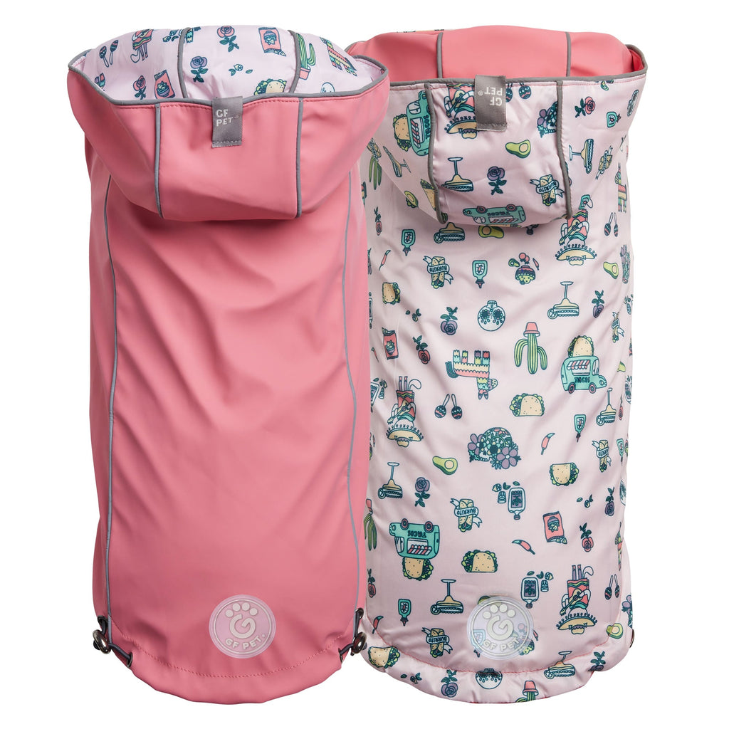 GF PET® Reversible Elasto-Fit Raincoat - Pink/Pink (Ultra-Soft Waterproof Shell)