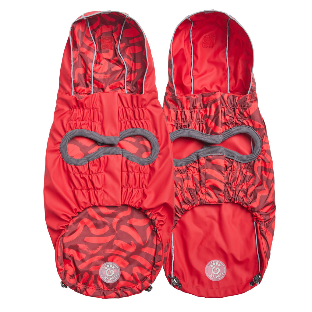 GF PET® Reversible Elasto-Fit Raincoat - Red/Red (Buttery-Soft Waterproof Shell)