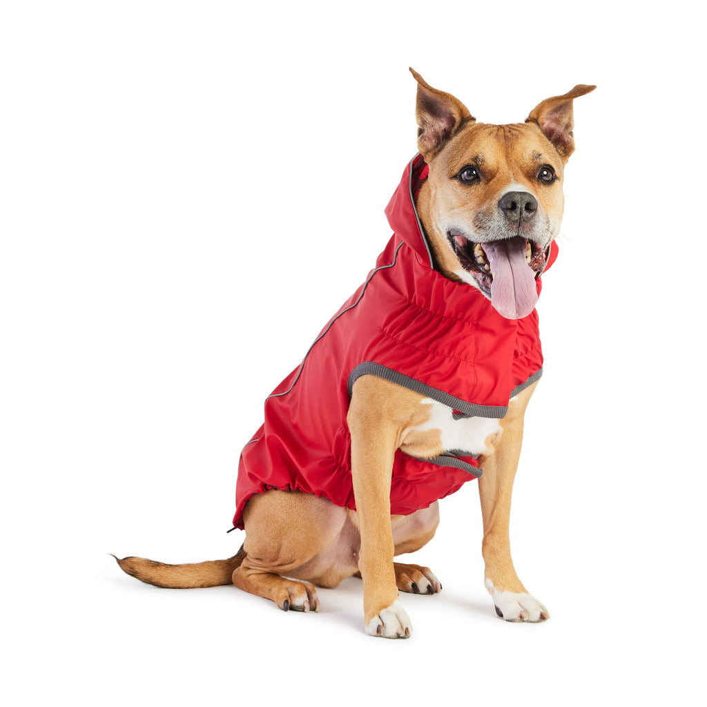 GF PET® Reversible Elasto-Fit Raincoat - Red/Red (Buttery-Soft Waterproof Shell)