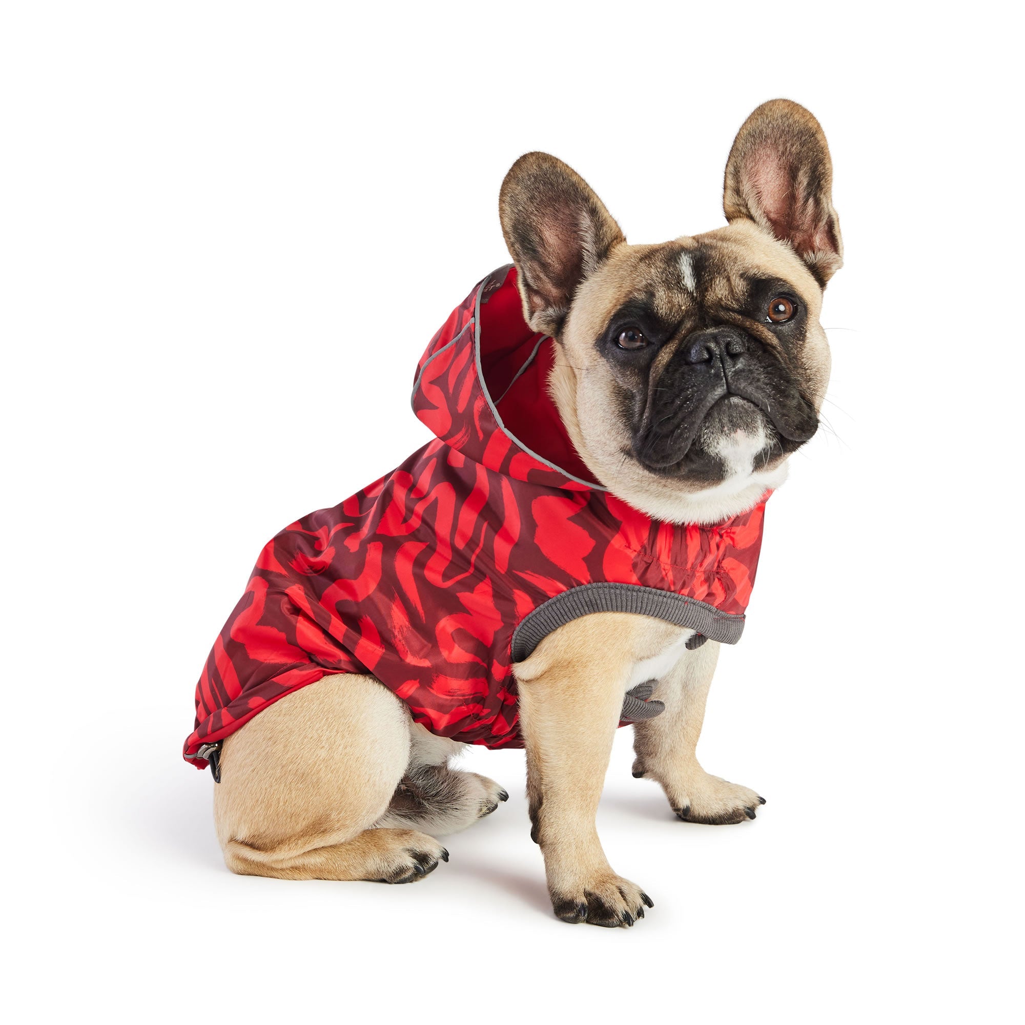 GF PET® Reversible Elasto-Fit Raincoat - Red/Red (Buttery-Soft Waterproof Shell)