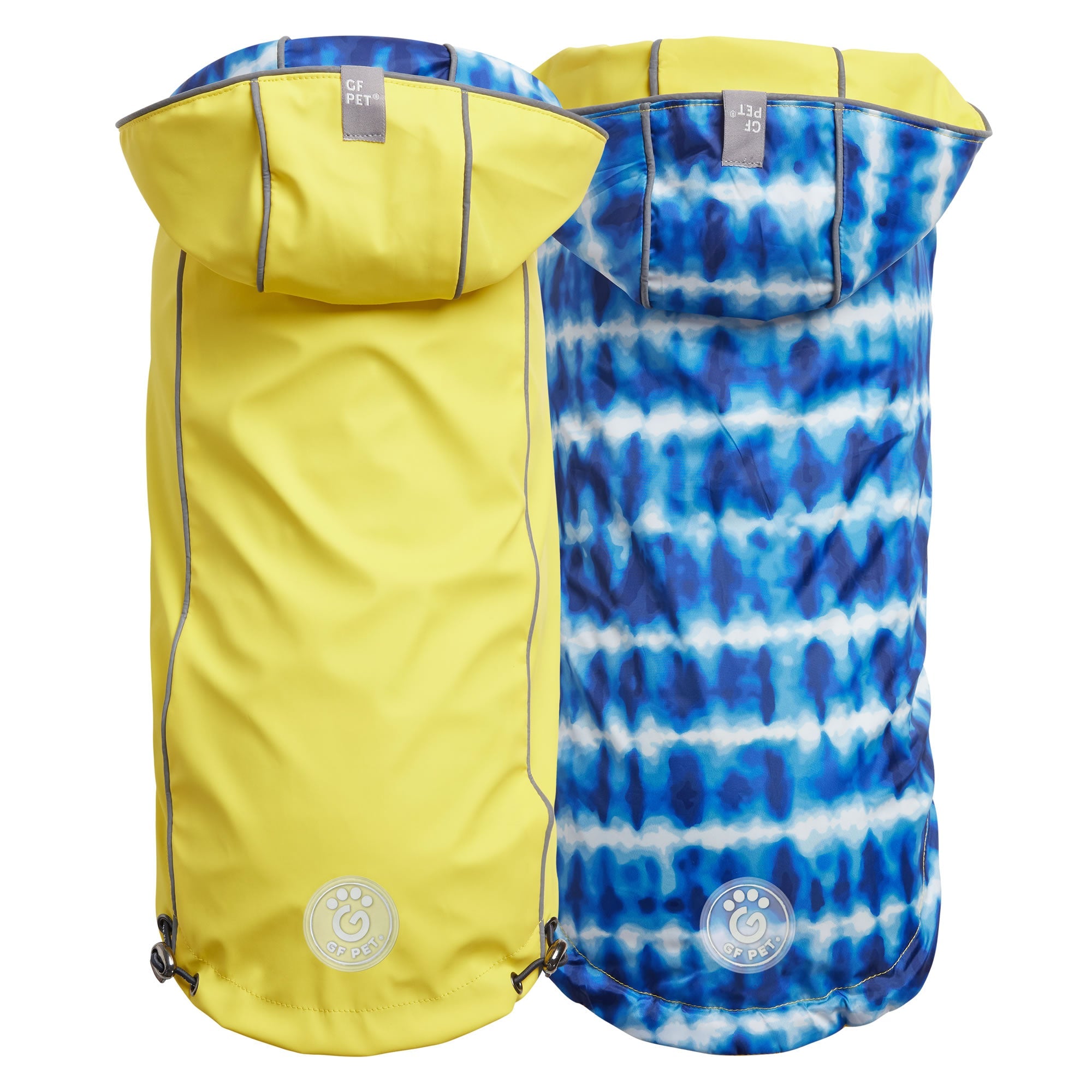 GF PET® Reversible Elasto-Fit Raincoat - Yellow/Blue (Buttery-Soft Waterproof Shell)