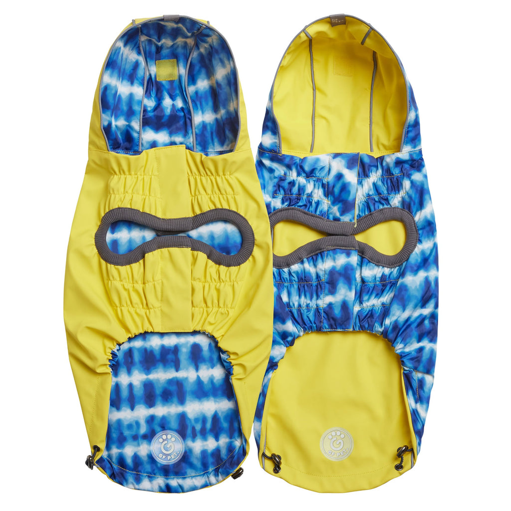 GF PET® Reversible Elasto-Fit Raincoat - Yellow/Blue (Buttery-Soft Waterproof Shell)