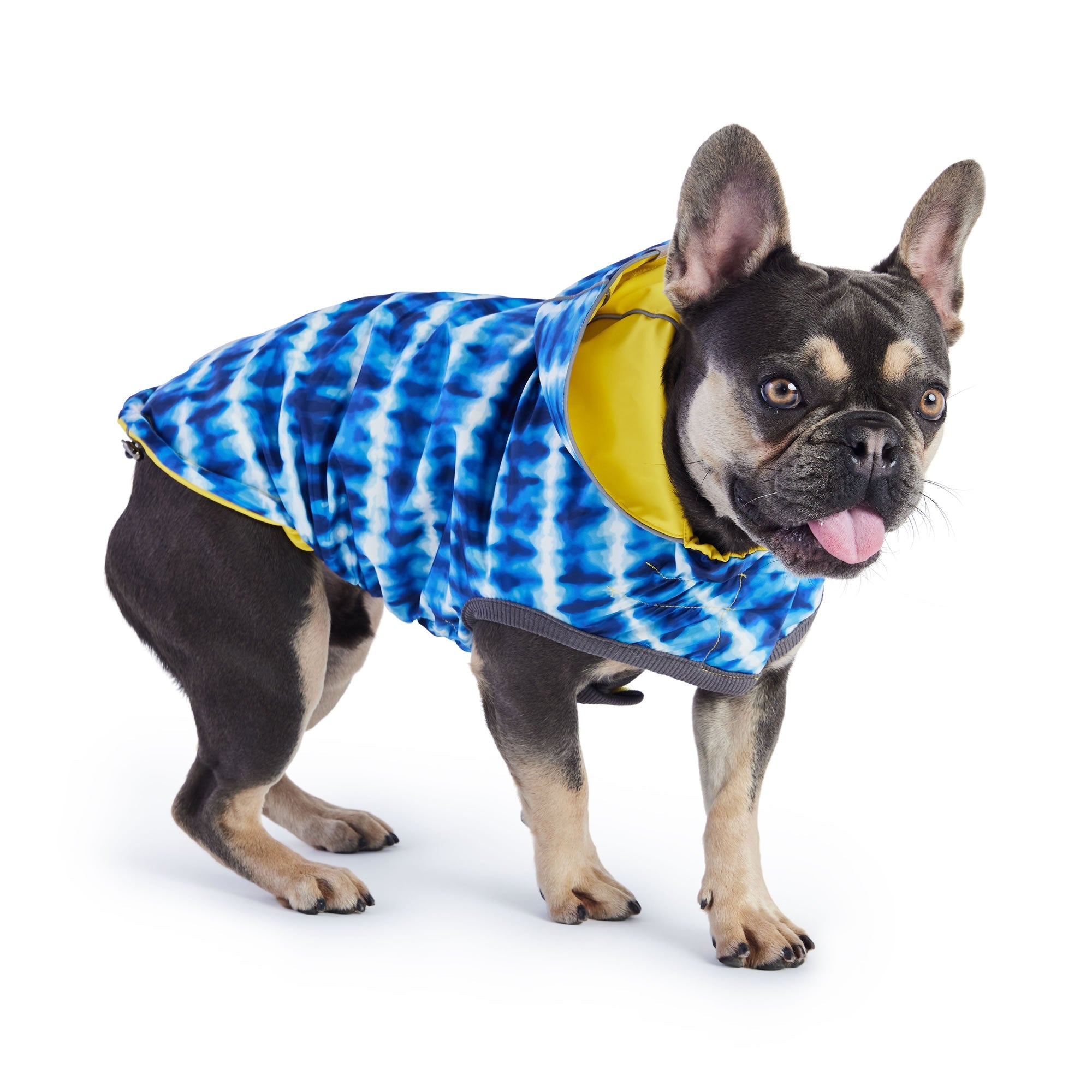 GF PET® Reversible Elasto-Fit Raincoat - Yellow/Blue (Buttery-Soft Waterproof Shell)
