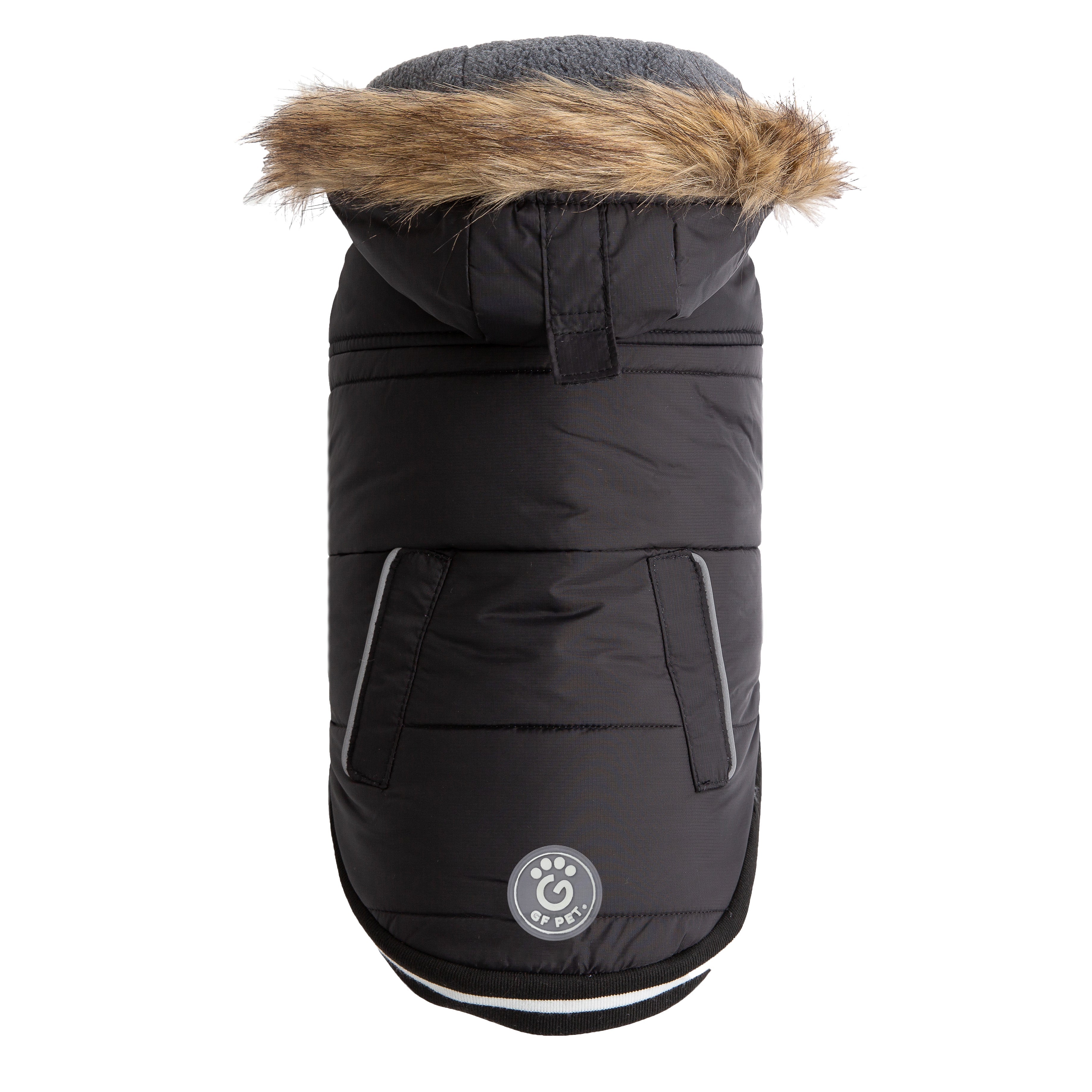 GF PET® Creekside 2-Piece Dog Snowsuit - Black (Detachable Pants)