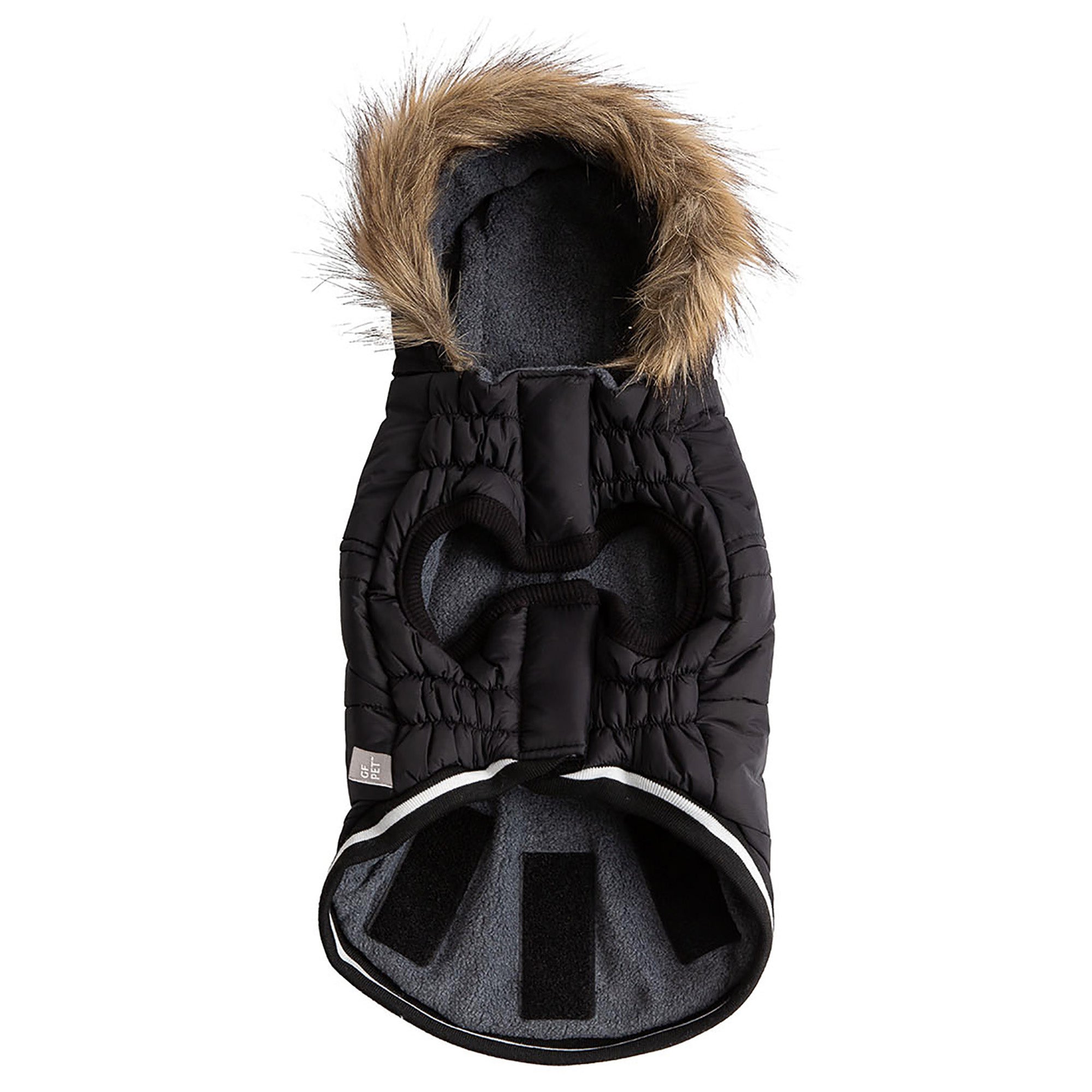 GF PET® Creekside 2-Piece Dog Snowsuit - Black (Detachable Pants)