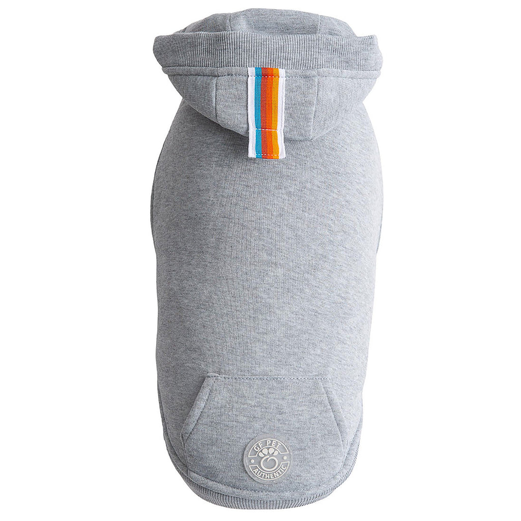 GF PET® Urban Dog Hoodie - Heather Grey (Essential Streetwear & Kangaroo Pocket)y