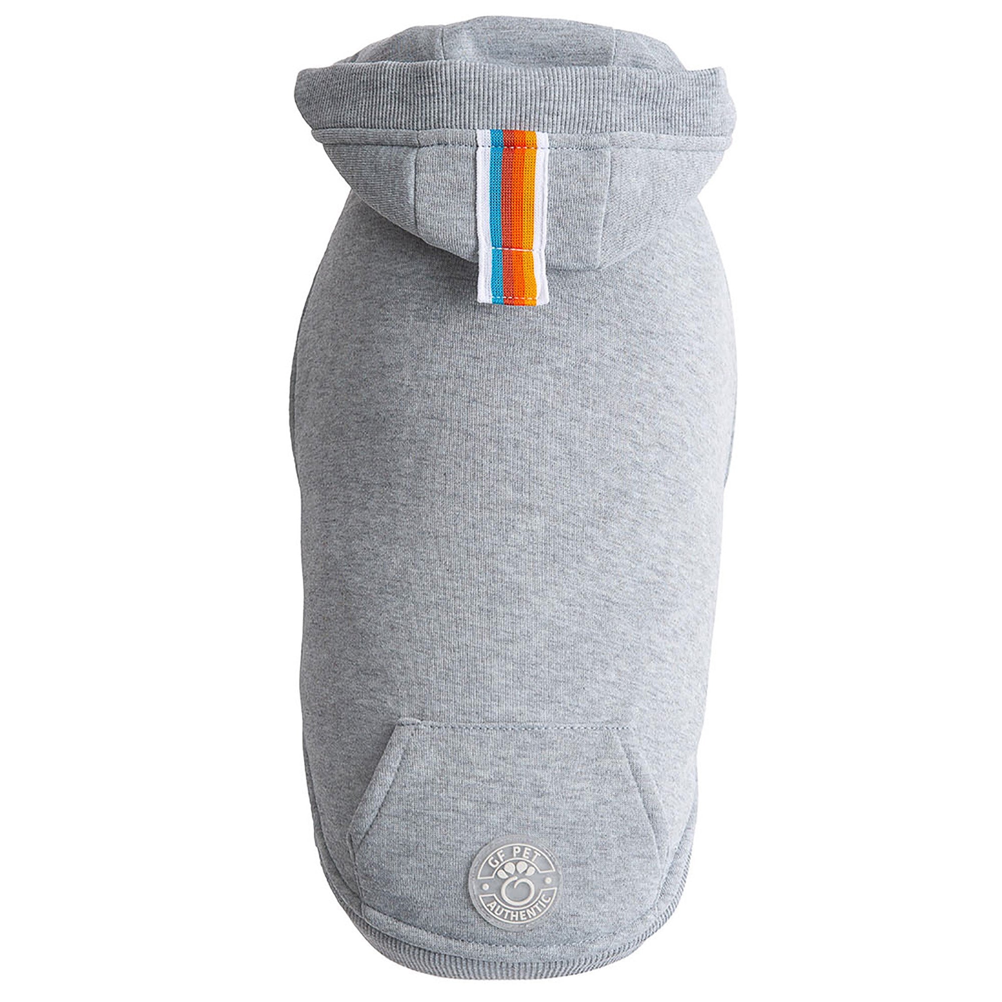 GF PET® Urban Dog Hoodie - Heather Grey (Essential Streetwear & Kangaroo Pocket)y