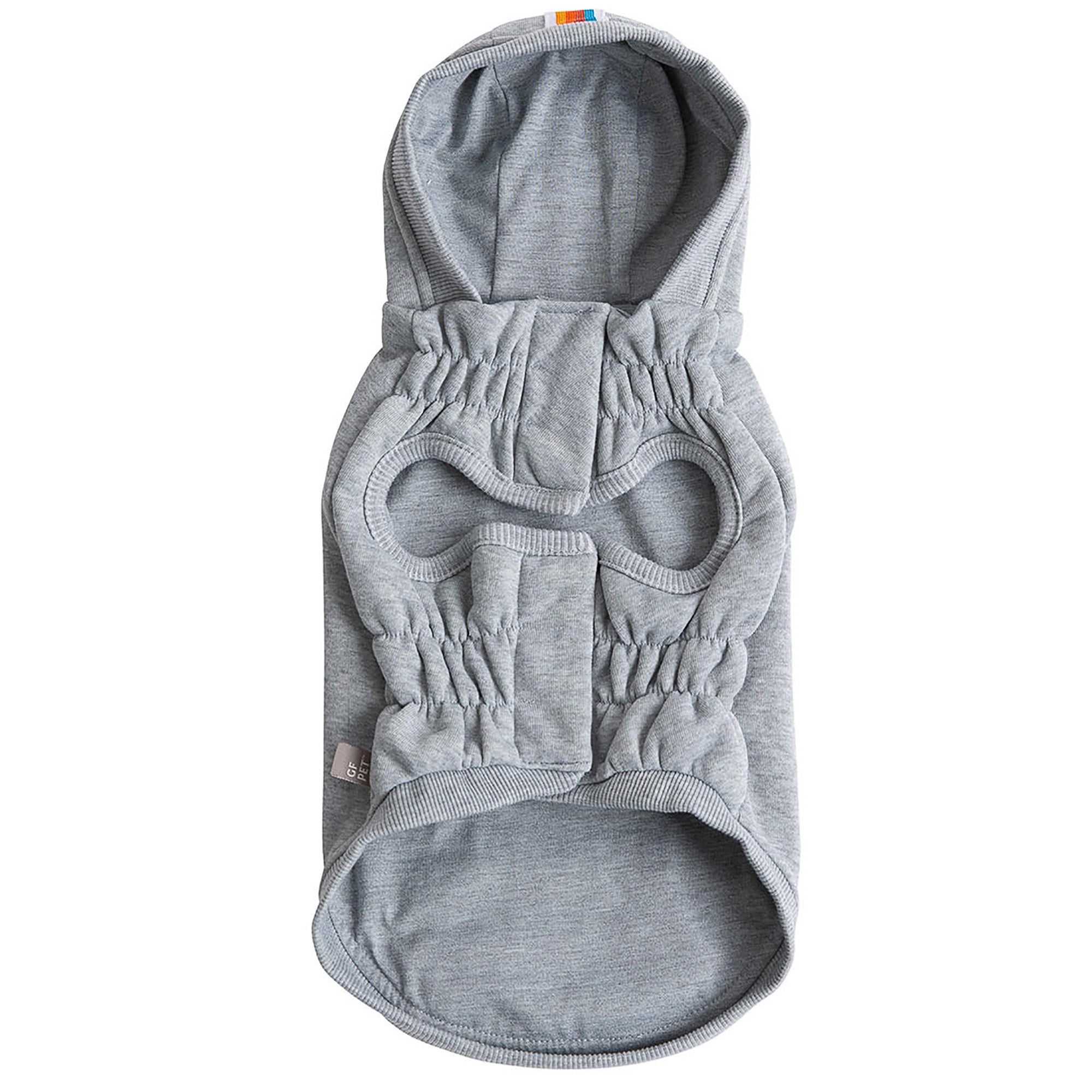 GF PET® Urban Dog Hoodie - Heather Grey (Essential Streetwear & Kangaroo Pocket)y