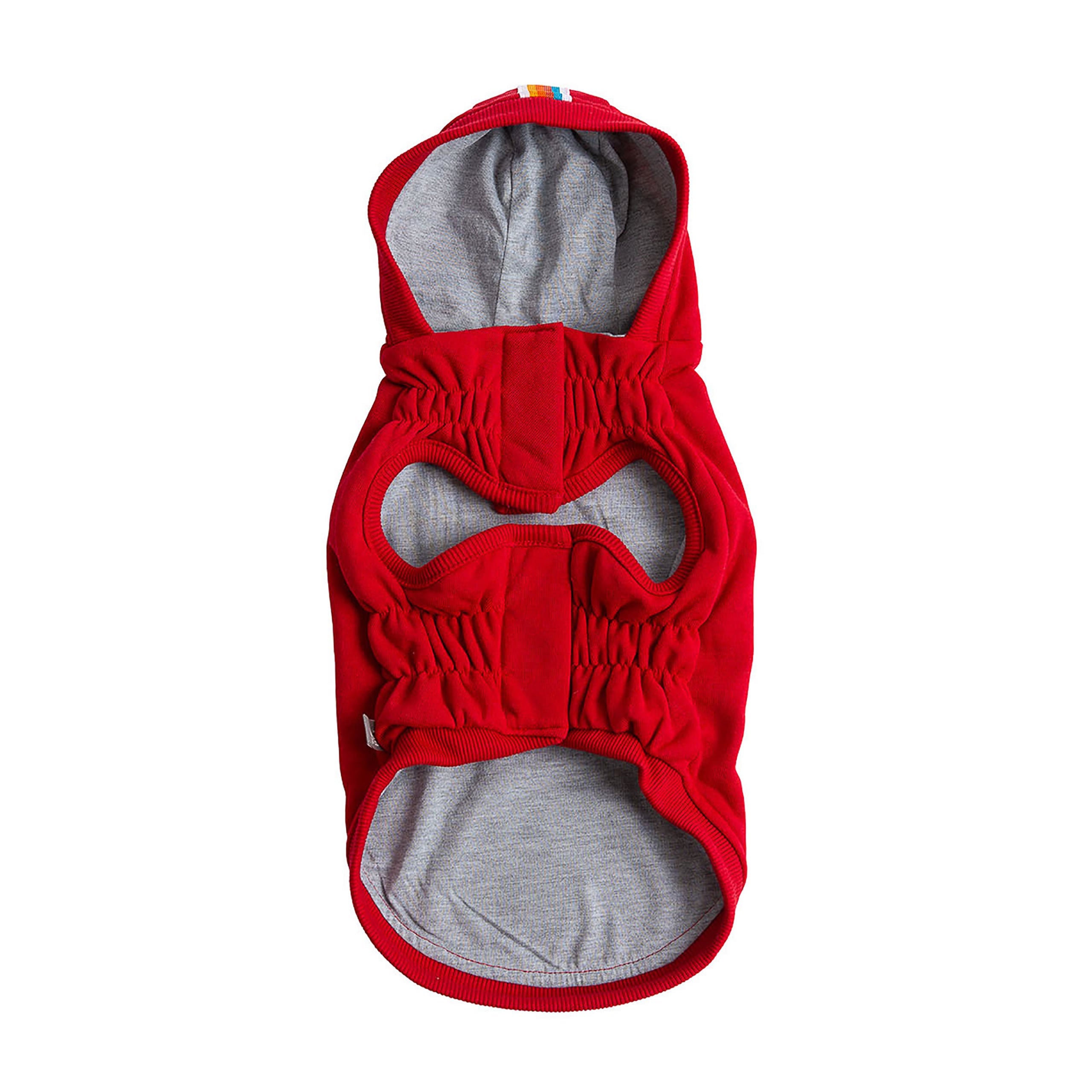 GF PET® Urban Dog Hoodie - Red (Classic Kangaroo Pocket & Retro Style)