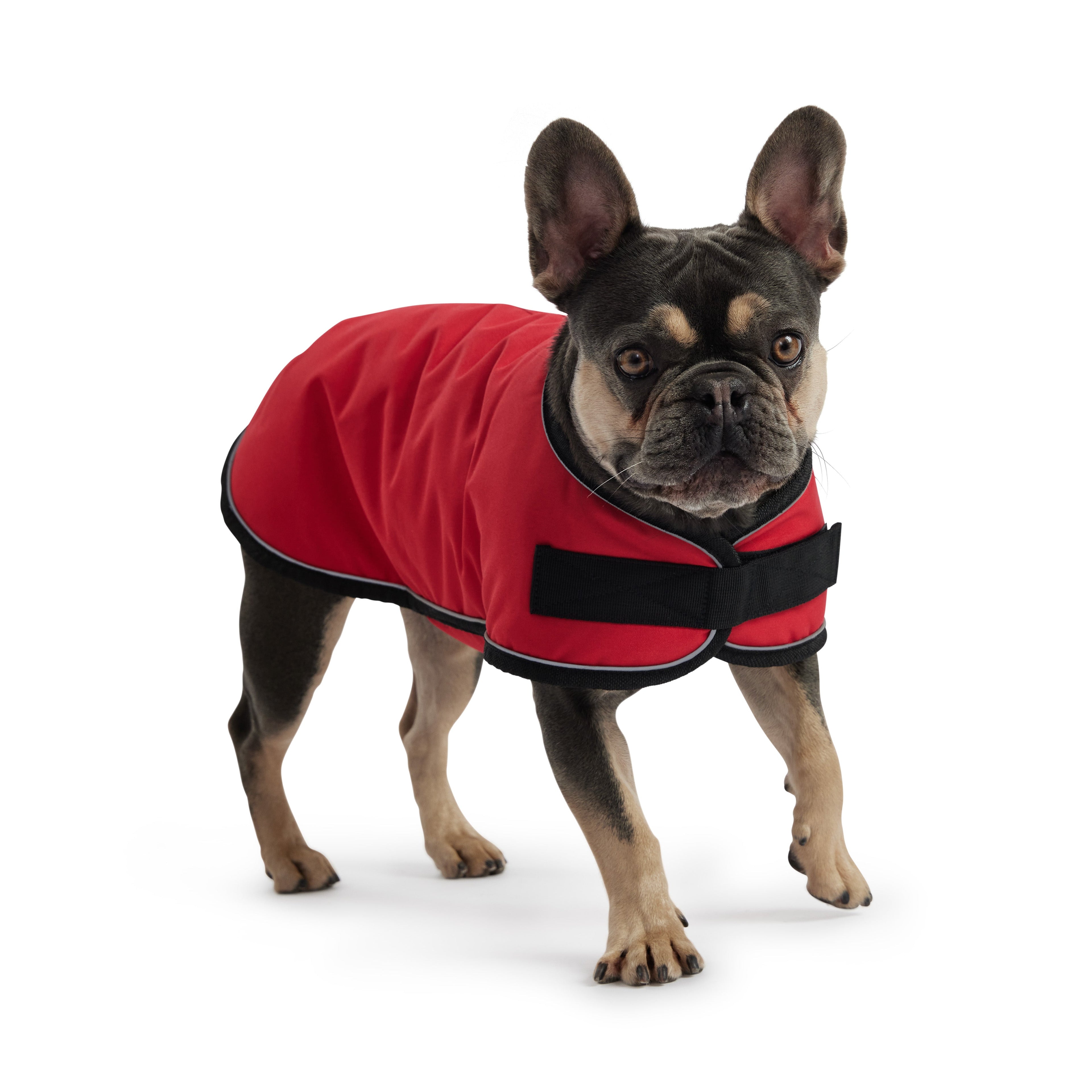 GF PET® Waterproof Blanket Jacket - Red (Polar Fleece Lined & Durable Oxford)