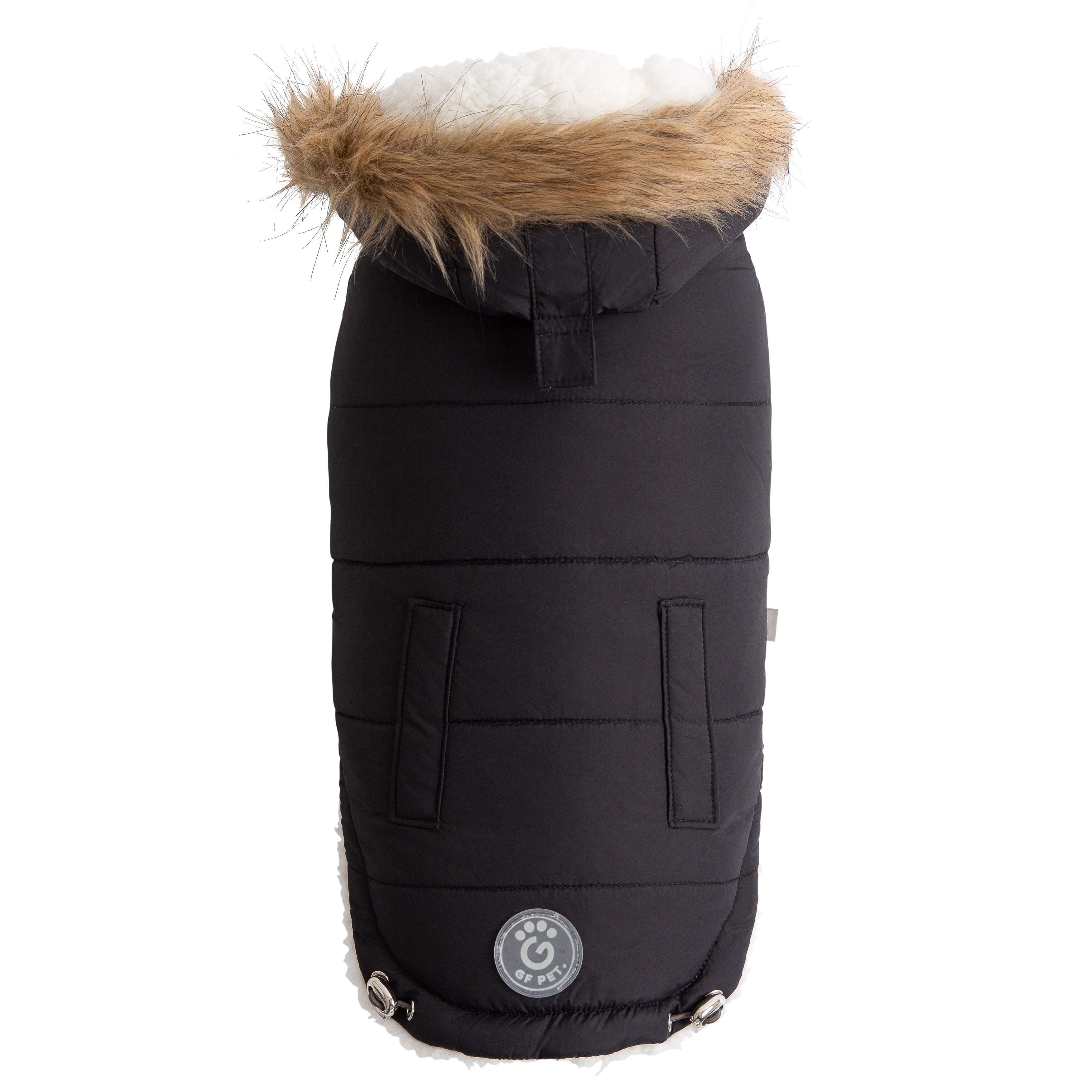 GF PET® Urban Parka - Black (Premium Vegan Fur & Sherpa Lined)