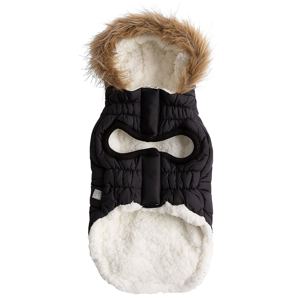GF PET® Urban Parka - Black (Premium Vegan Fur & Sherpa Lined)