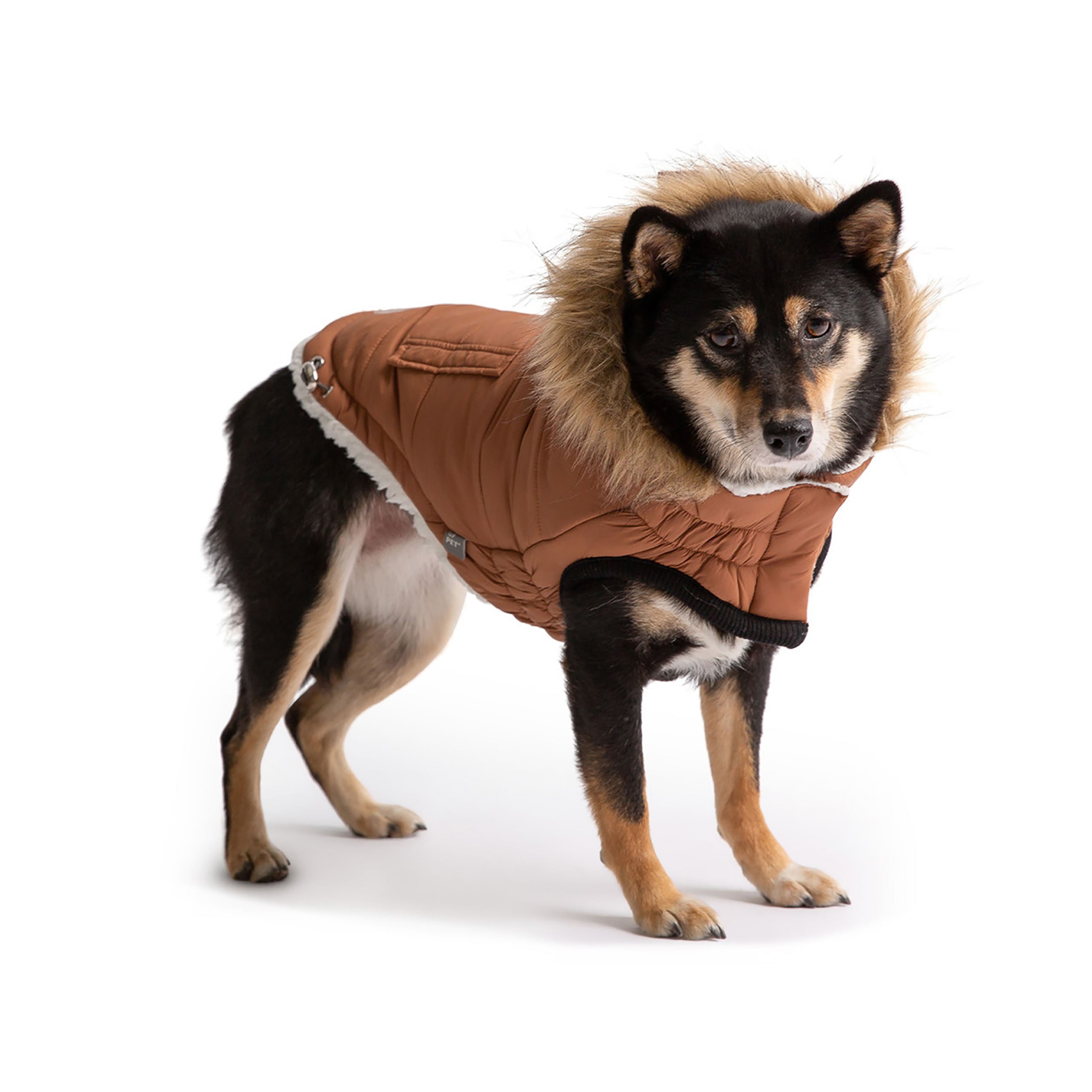 GF PET® Urban Parka - Caramel (Classic Vegan Fur & Sherpa Lined)