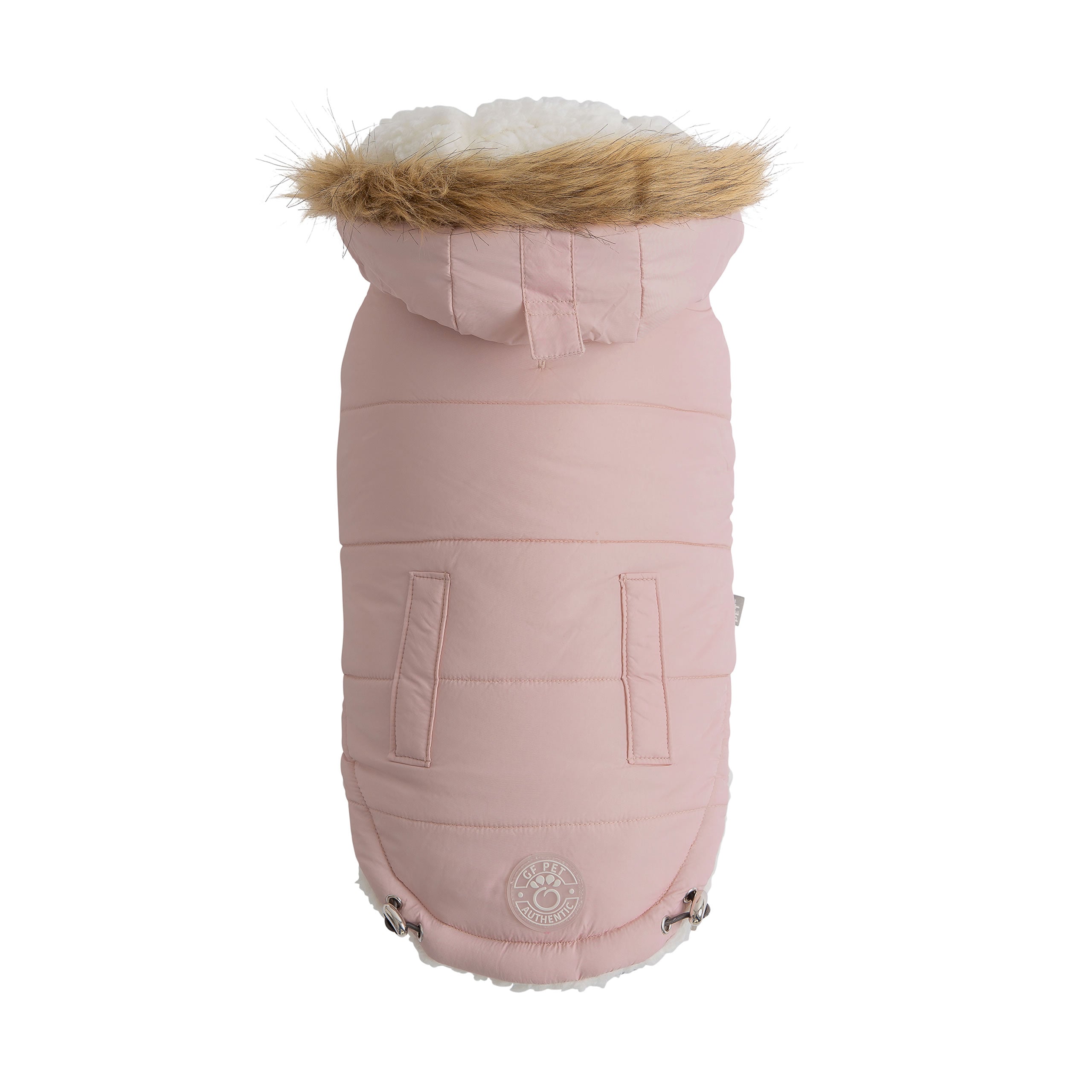 GF PET® Urban Parka - Pink (Vegan Fur Hood & Sherpa Lined)