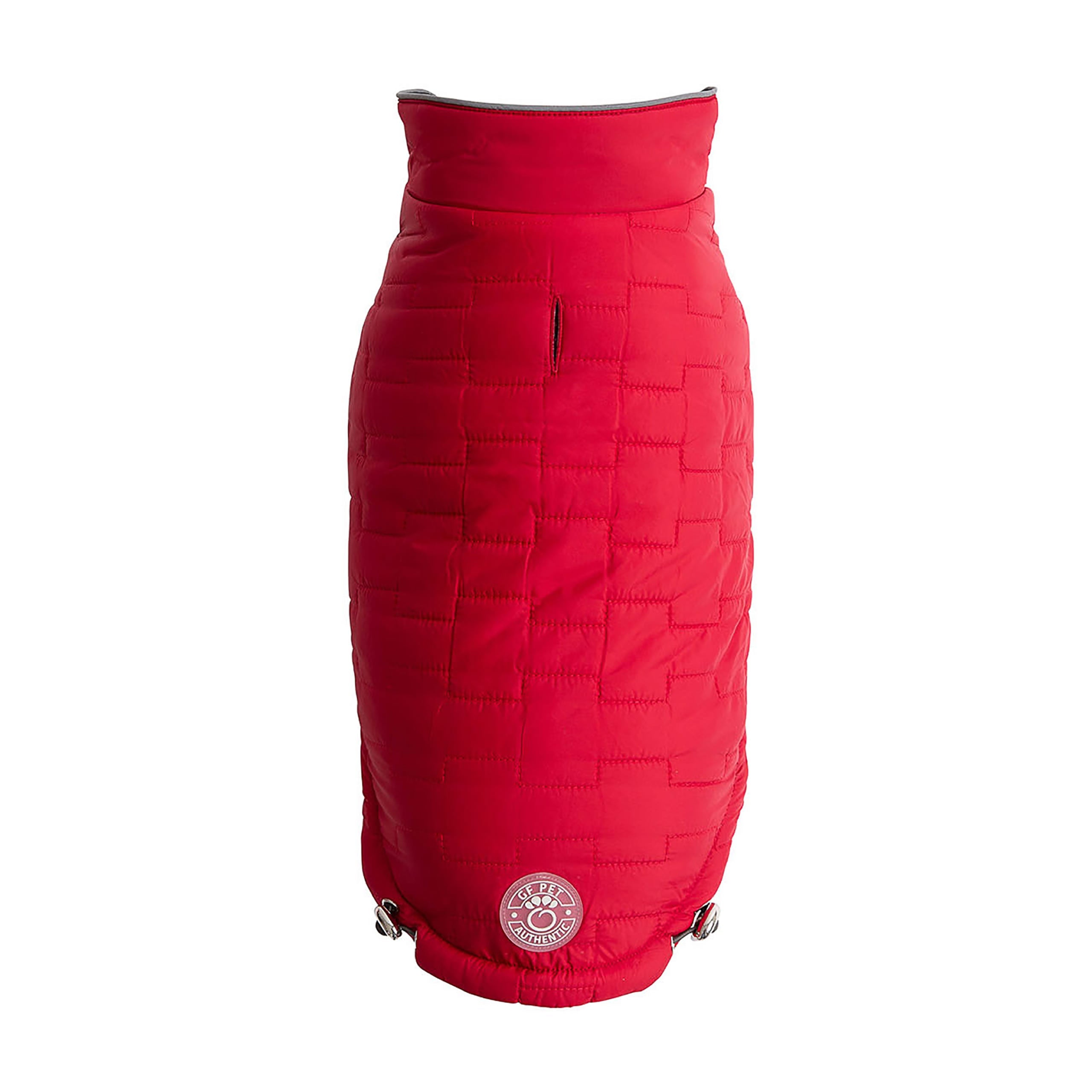 GF PET® Reversible Chalet Jacket - Red (2-in-1 Quilted Winter Coat)