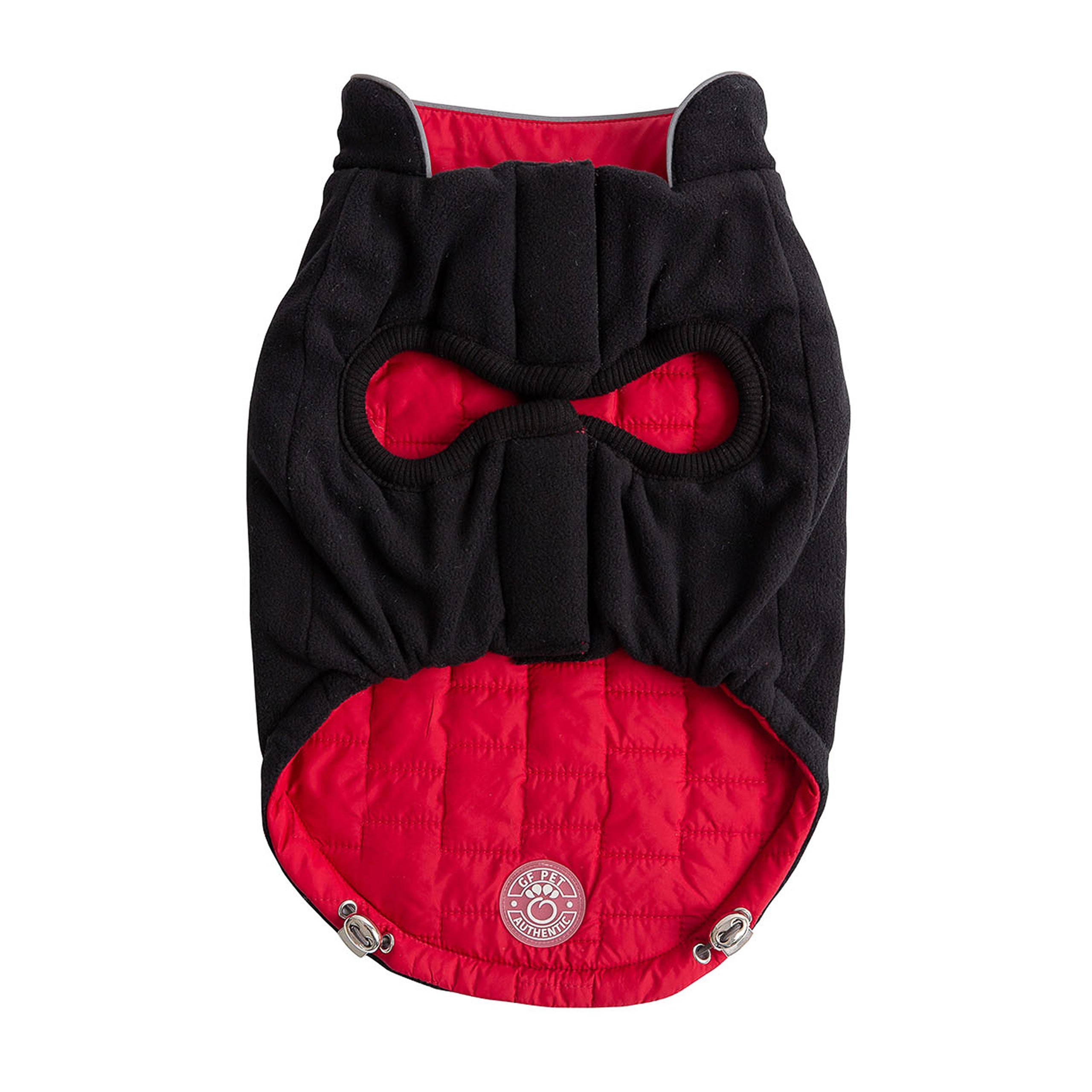 GF PET® Reversible Chalet Jacket - Red (2-in-1 Quilted Winter Coat)