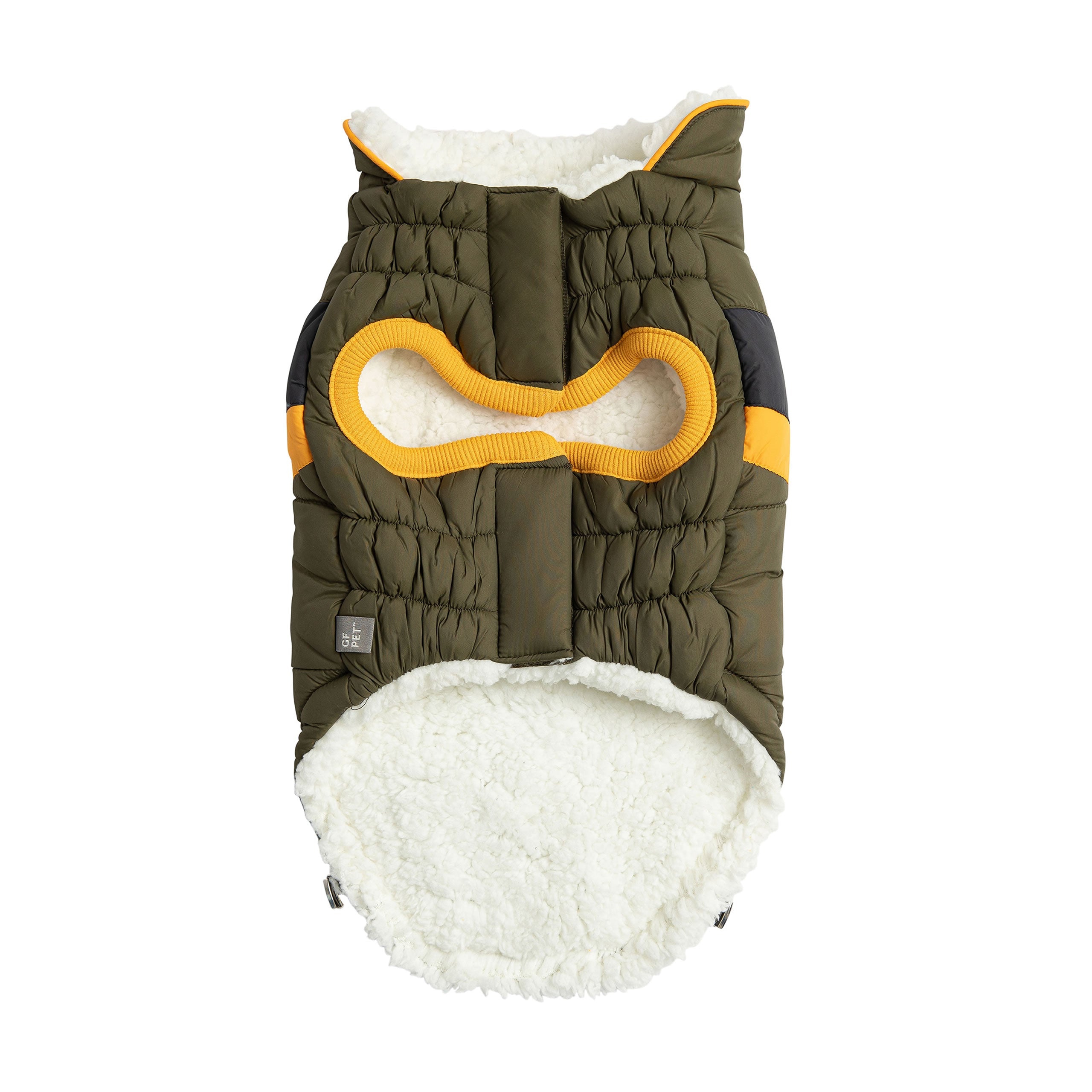 GF PET® Elasto-Fit Alpine Puffer - Dark Khaki (Classic Outdoor Style)