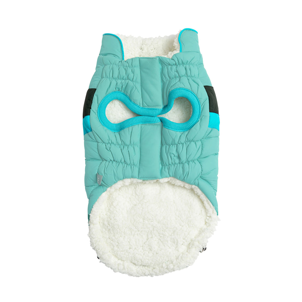 GF PET® Elasto-Fit Alpine Puffer - Light Aqua (Retro Sporty Style)