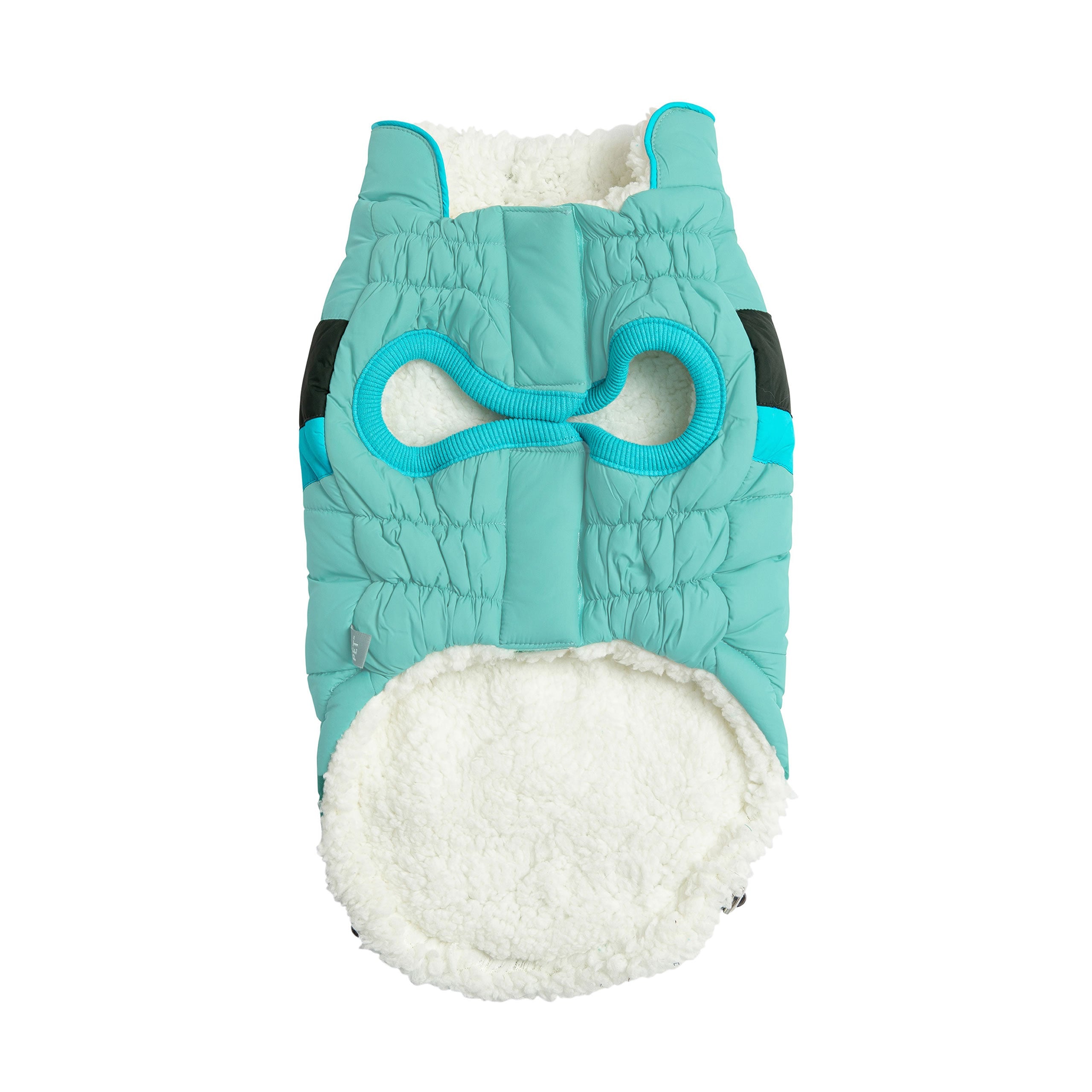 GF PET® Elasto-Fit Alpine Puffer - Light Aqua (Retro Sporty Style)