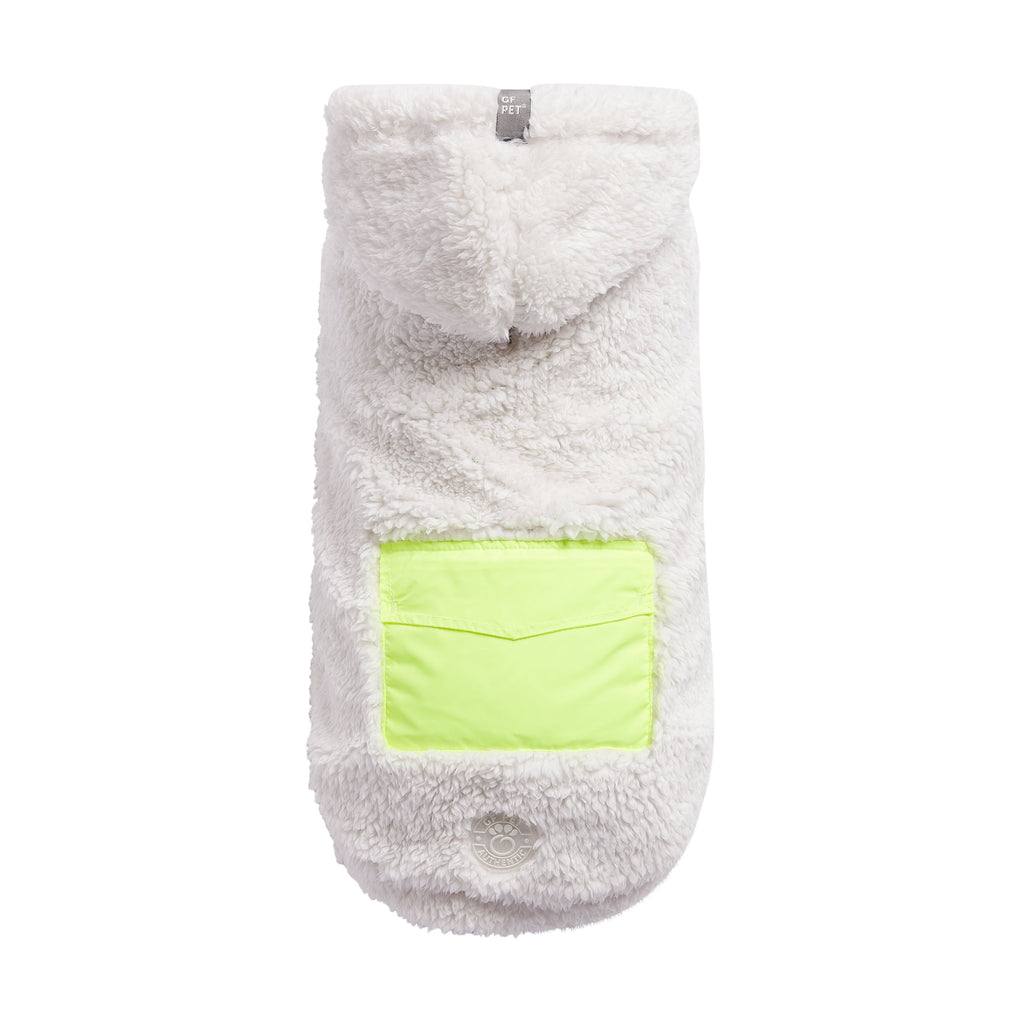 GF PET® Cozy Sherpa Hoodie - White (Ultra-Soft Cloud Fleece)