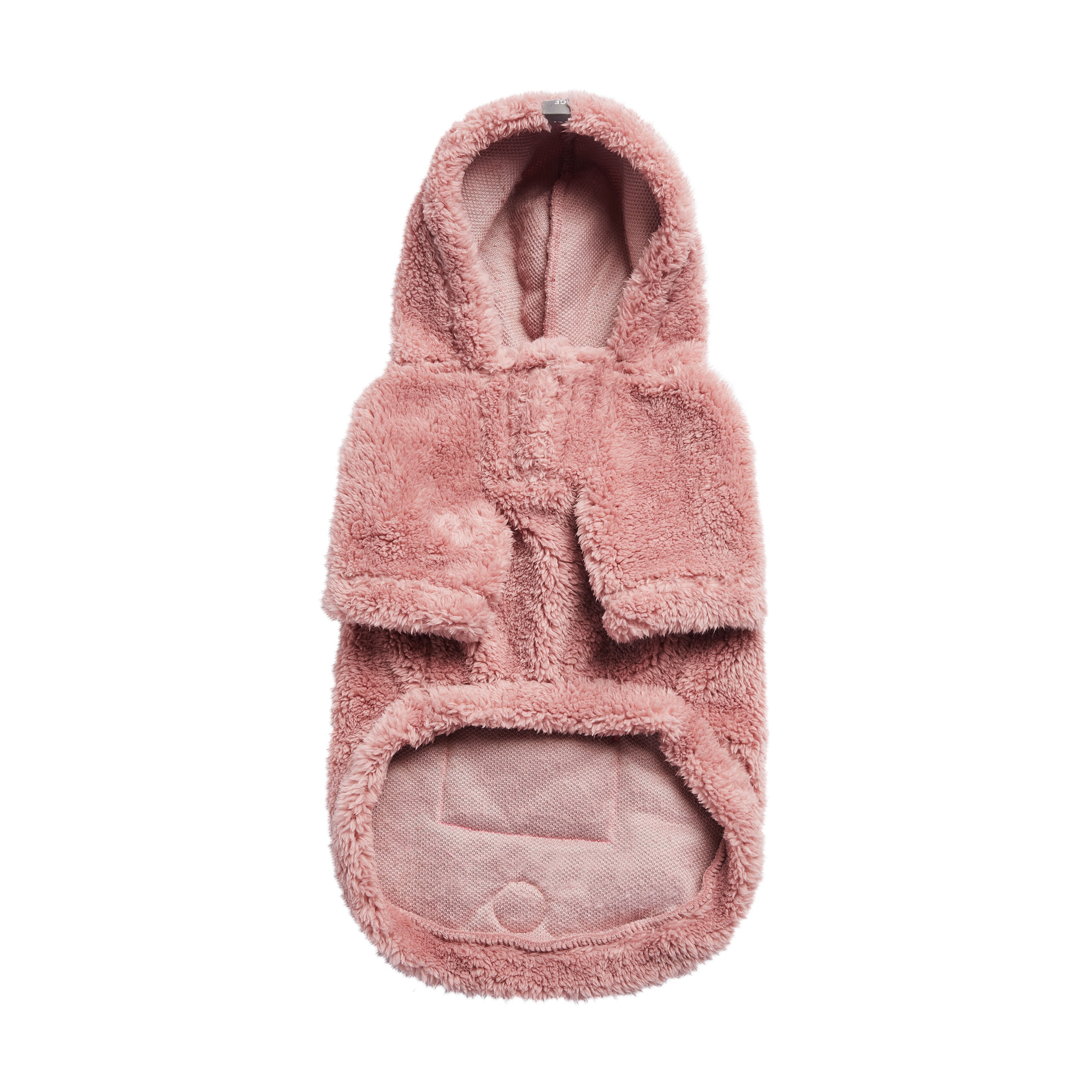 GF PET® Cozy Sherpa Hoodie - Pink (Ultra-Soft Fleece with Neon Detail)