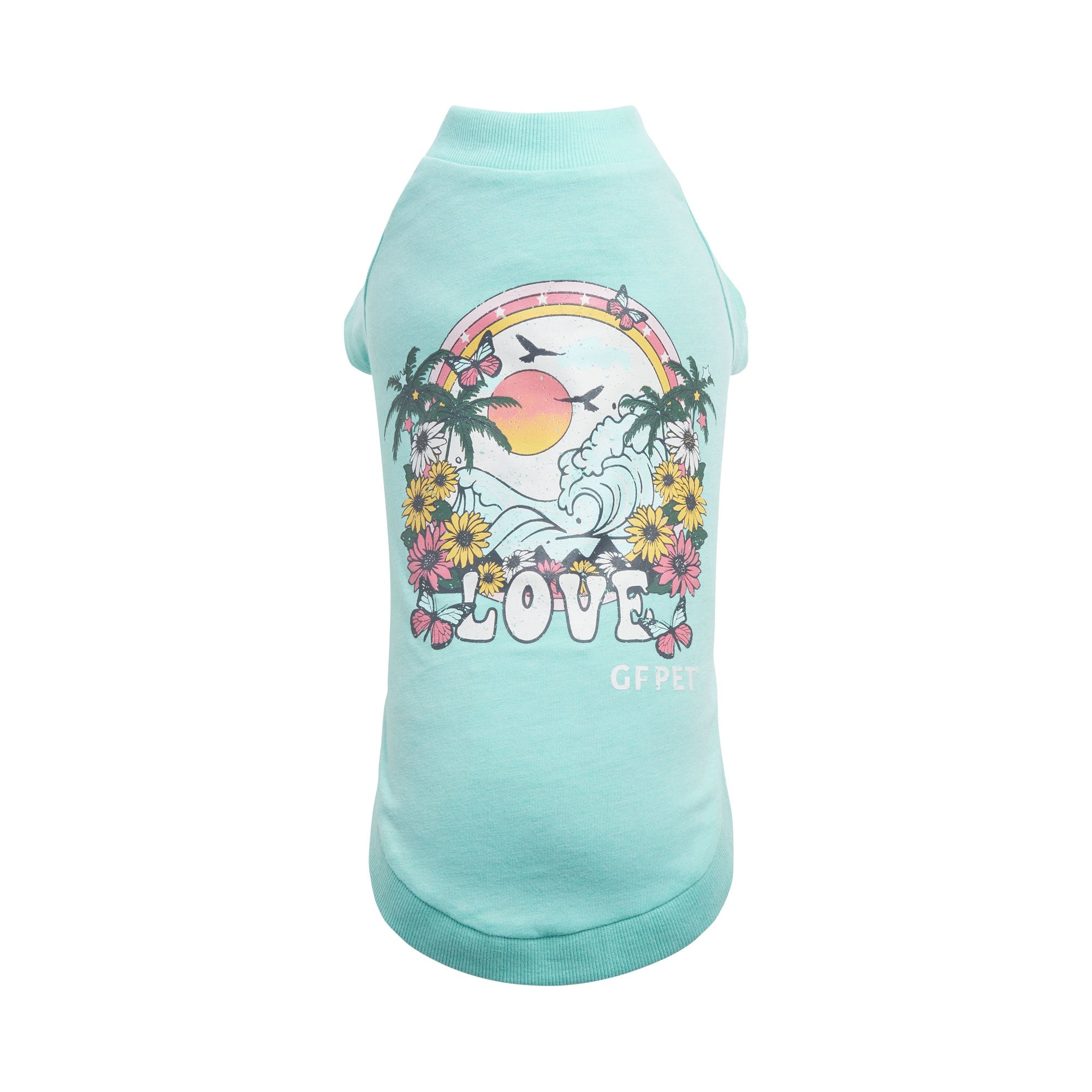GF PET® Vintage Graphic Tee - Aqua (Sporty Sun Protection Layer)