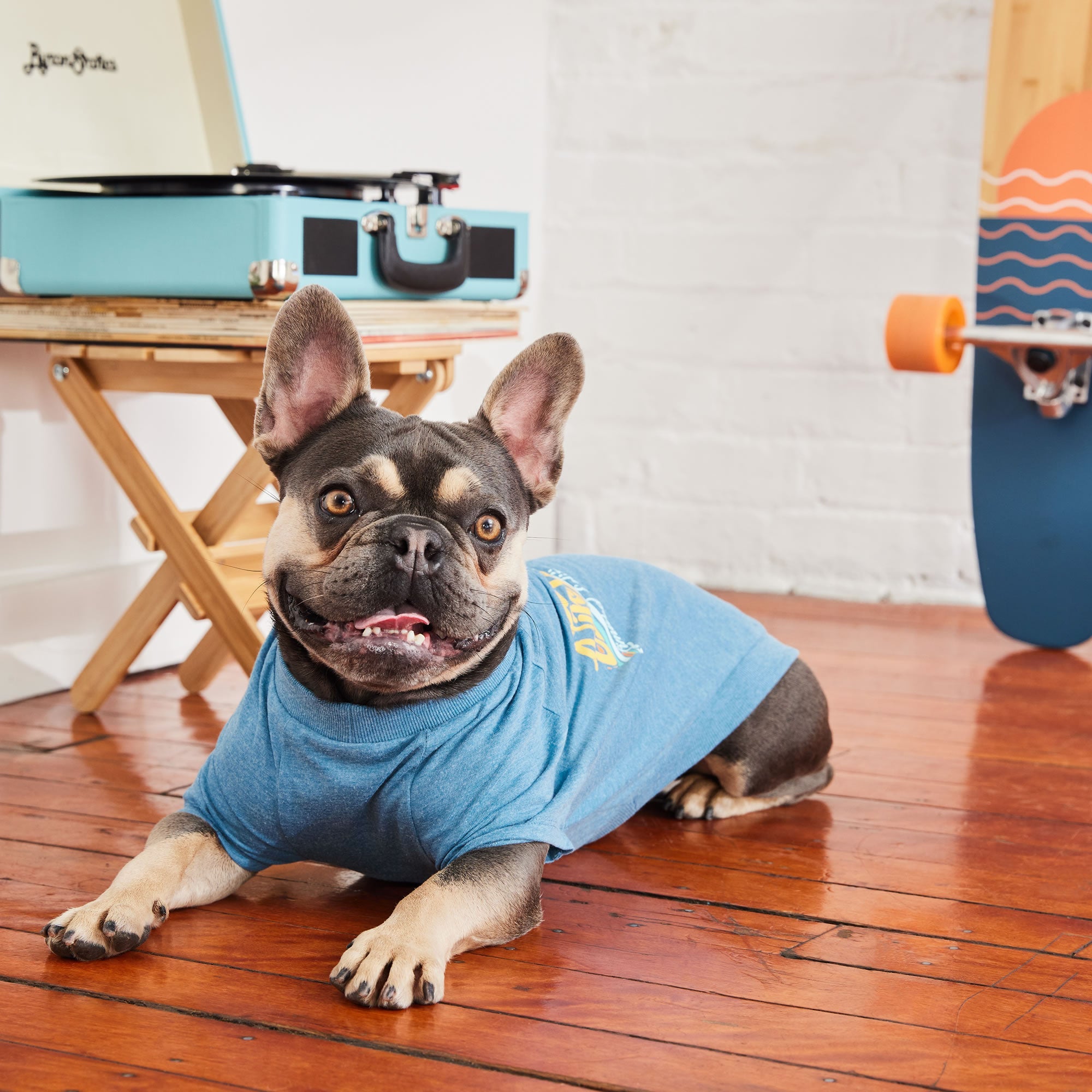 GF PET® Vintage Graphic Tee - Blue (Sporty Summer Base Layer)