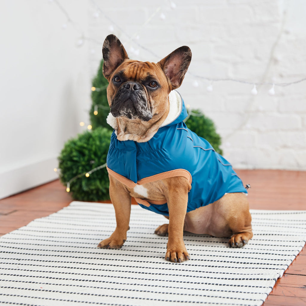 GF PET® Elasto-Fit Insulated Raincoat - Dark Blue (Sherpa Lined)
