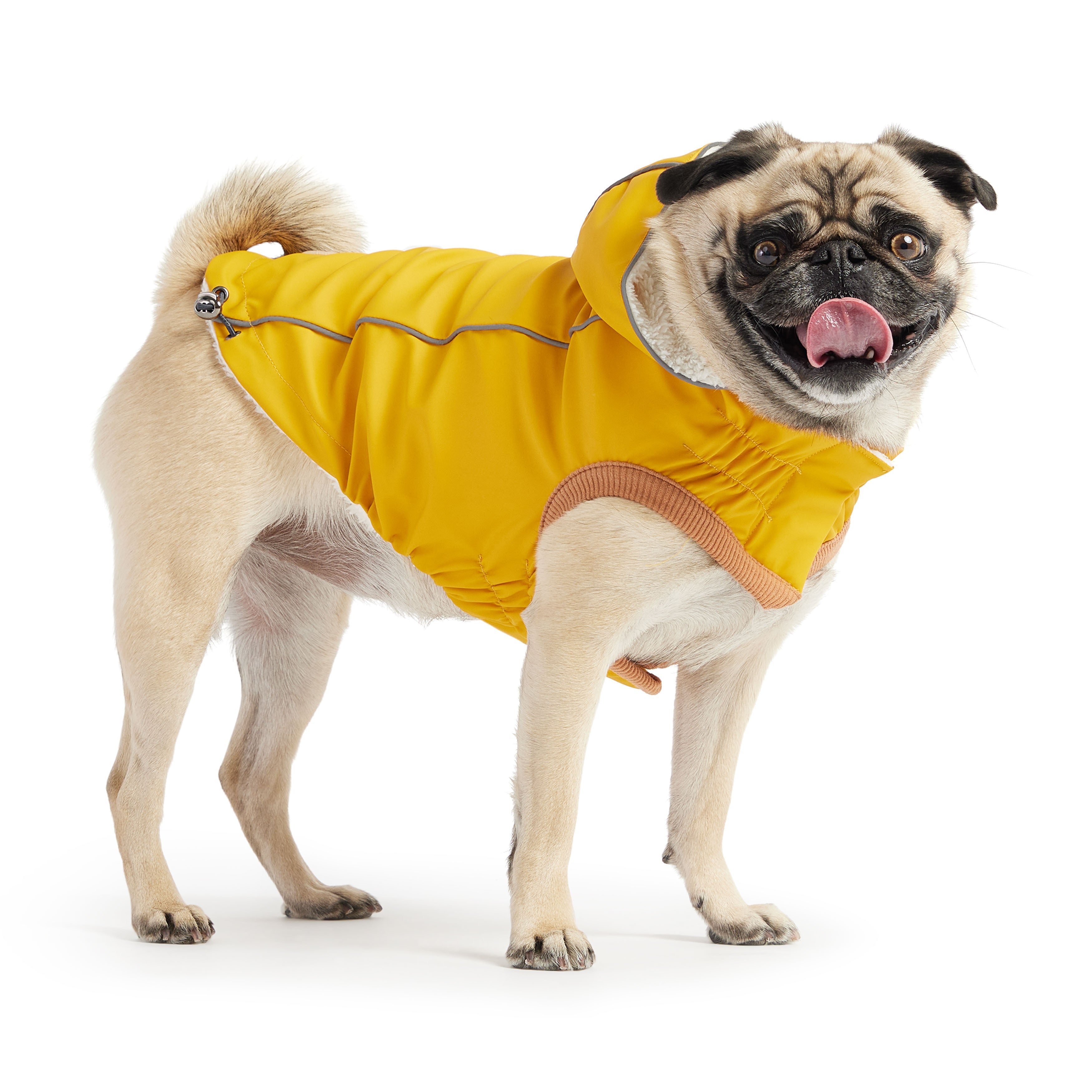 GF PET® Elasto-Fit Insulated Raincoat - Yellow (Classic High-Visibility & Sherpa)