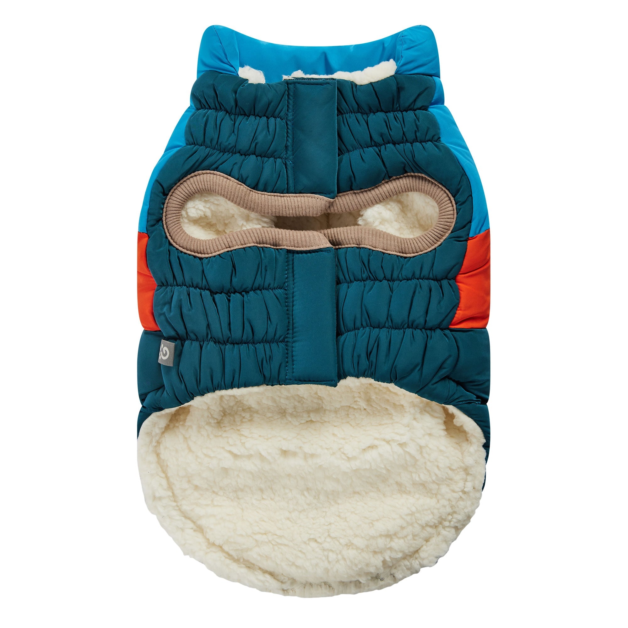 GF PET® Elasto-Fit Color Block Puffer - Trendy Winter Dog Jacket