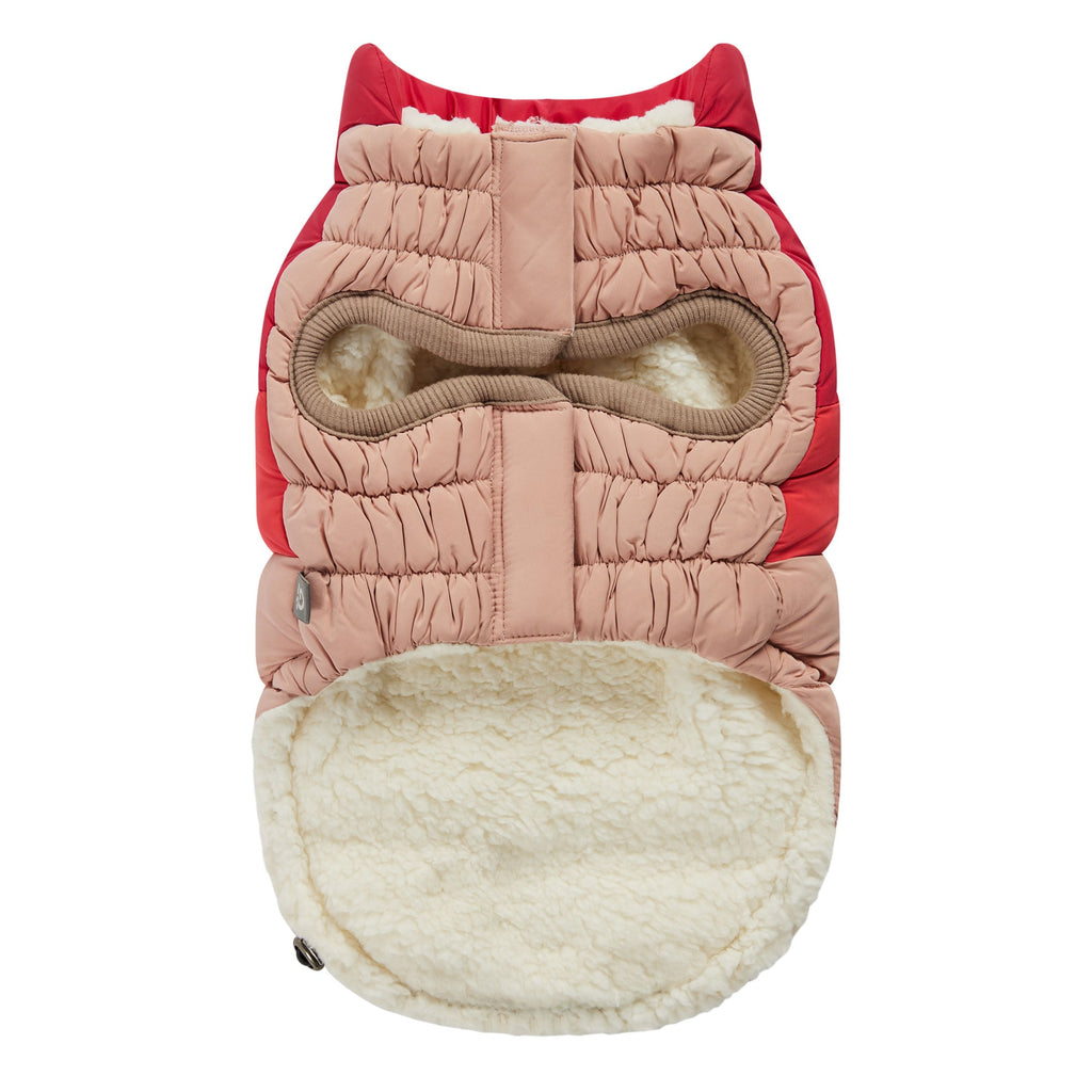 GF PET® Elasto-Fit Color Block Puffer - Trendy Winter Dog Jacket
