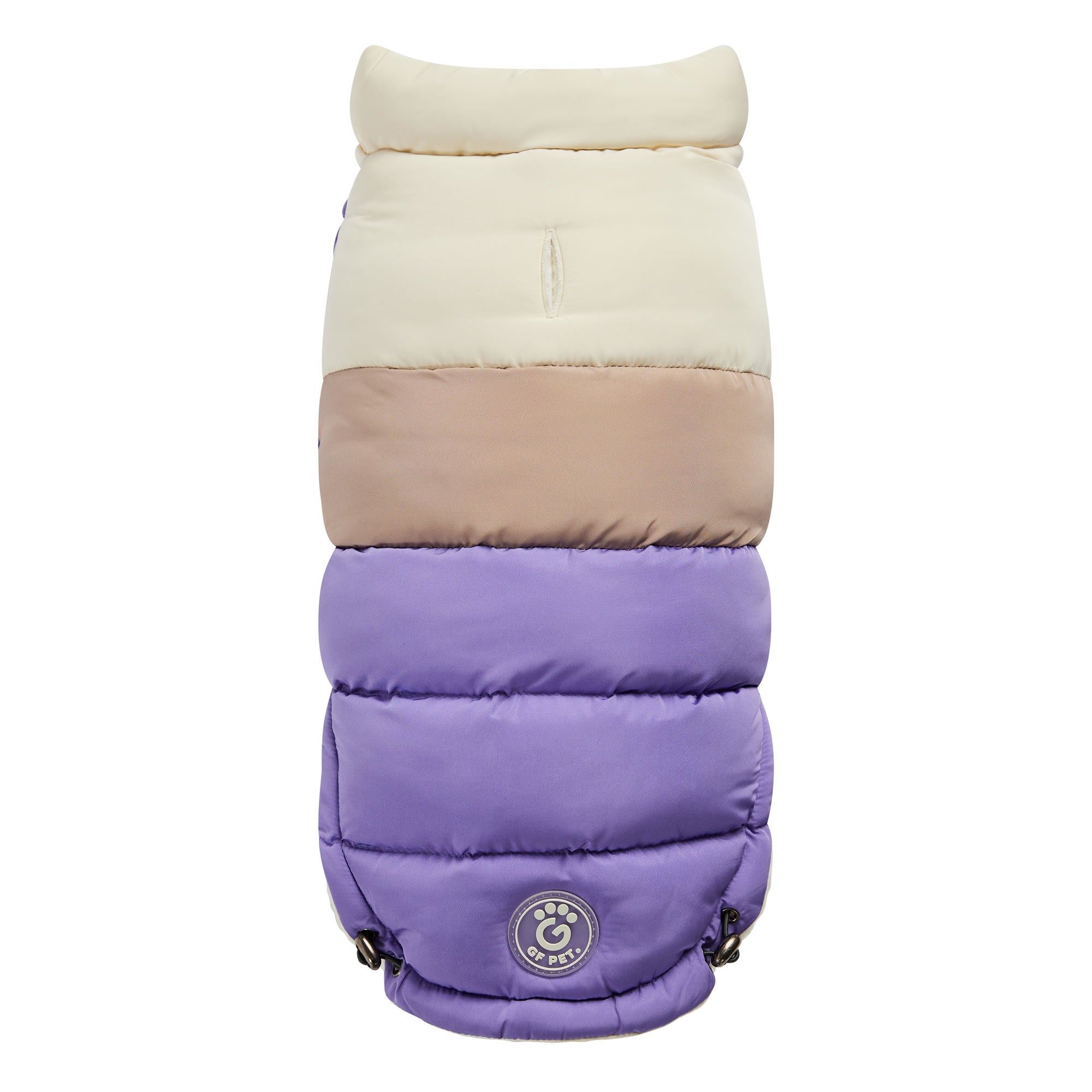GF PET® Elasto-Fit Color Block Puffer - Trendy Winter Dog Jacket