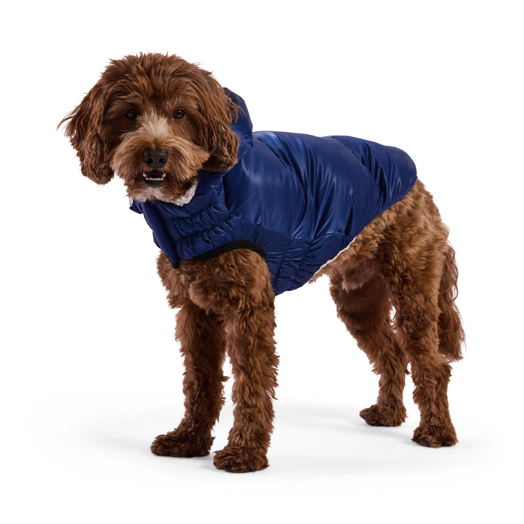 GF PET® Elasto-Fit Lunar Glow Parka - Elegant Pearl Finish Winter Coat