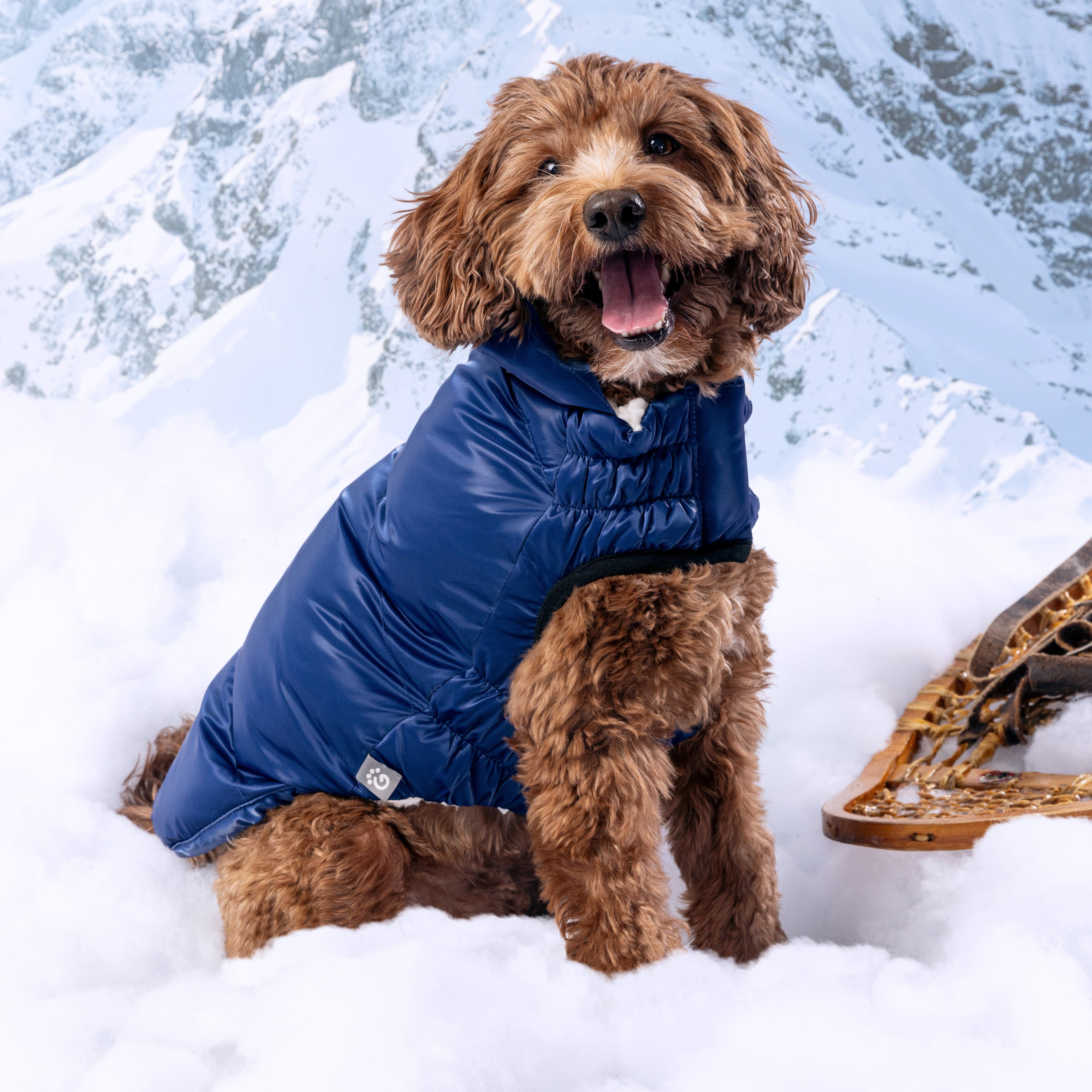 GF PET® Elasto-Fit Lunar Glow Parka - Elegant Pearl Finish Winter Coat