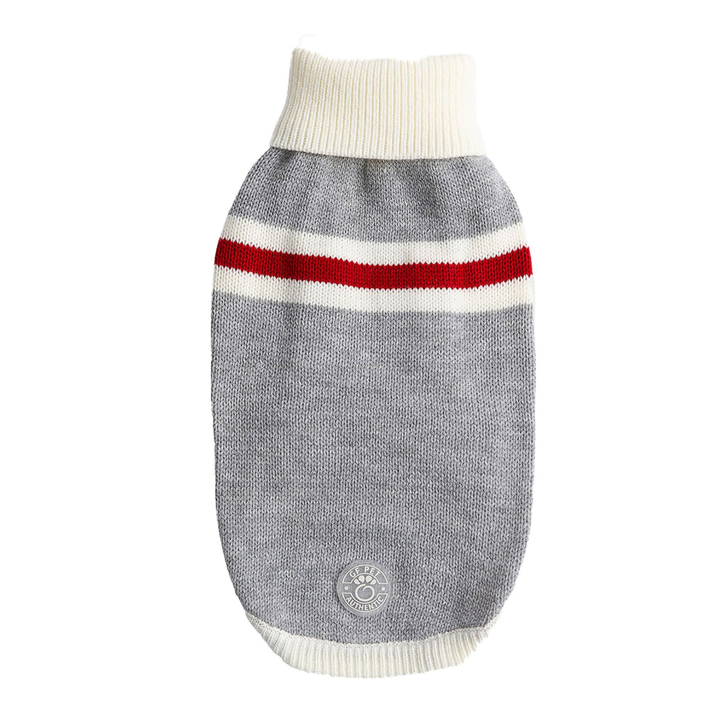 GF PET® Trekking Sweater - Grey Mix (Sporty Heather Stripe & Sculpted Turtleneck)