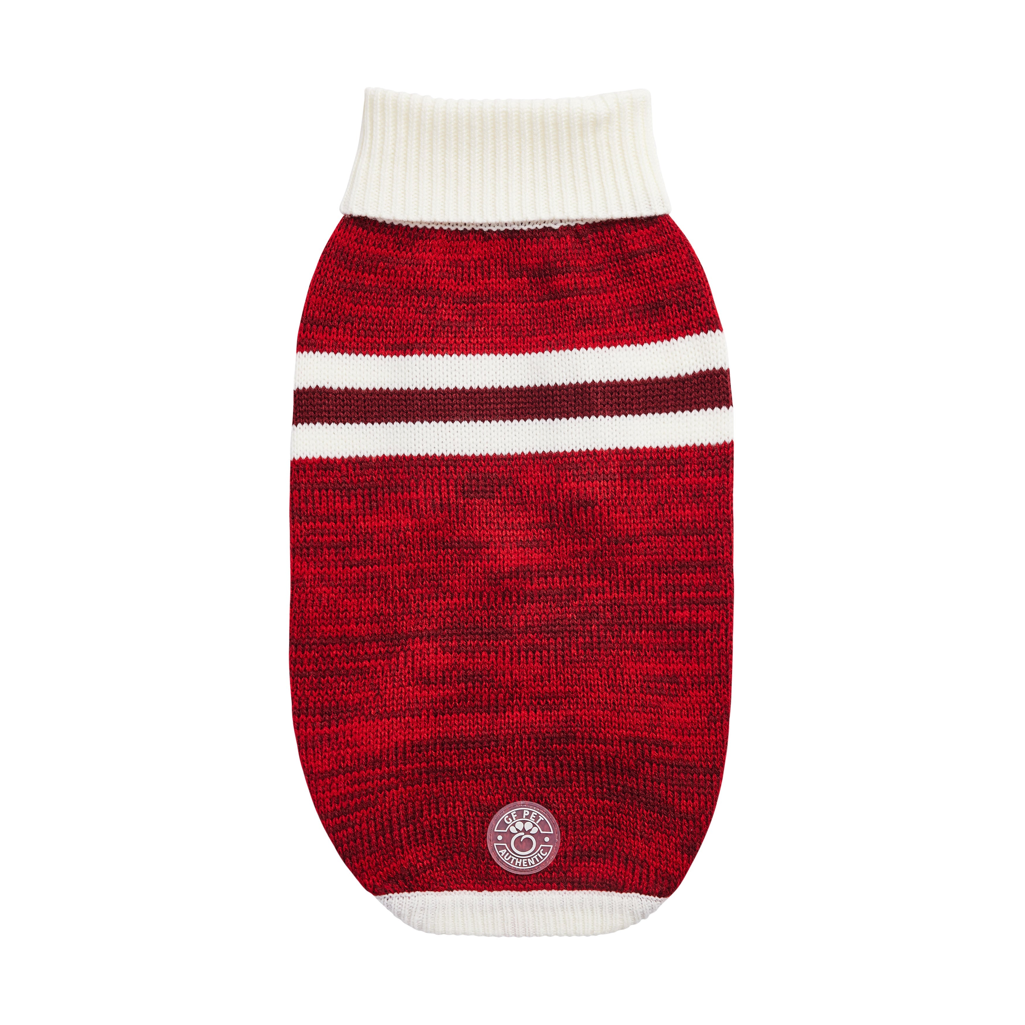 GF PET® Trekking Sweater - Red (Sporty Stripe & Heathered Knit)
