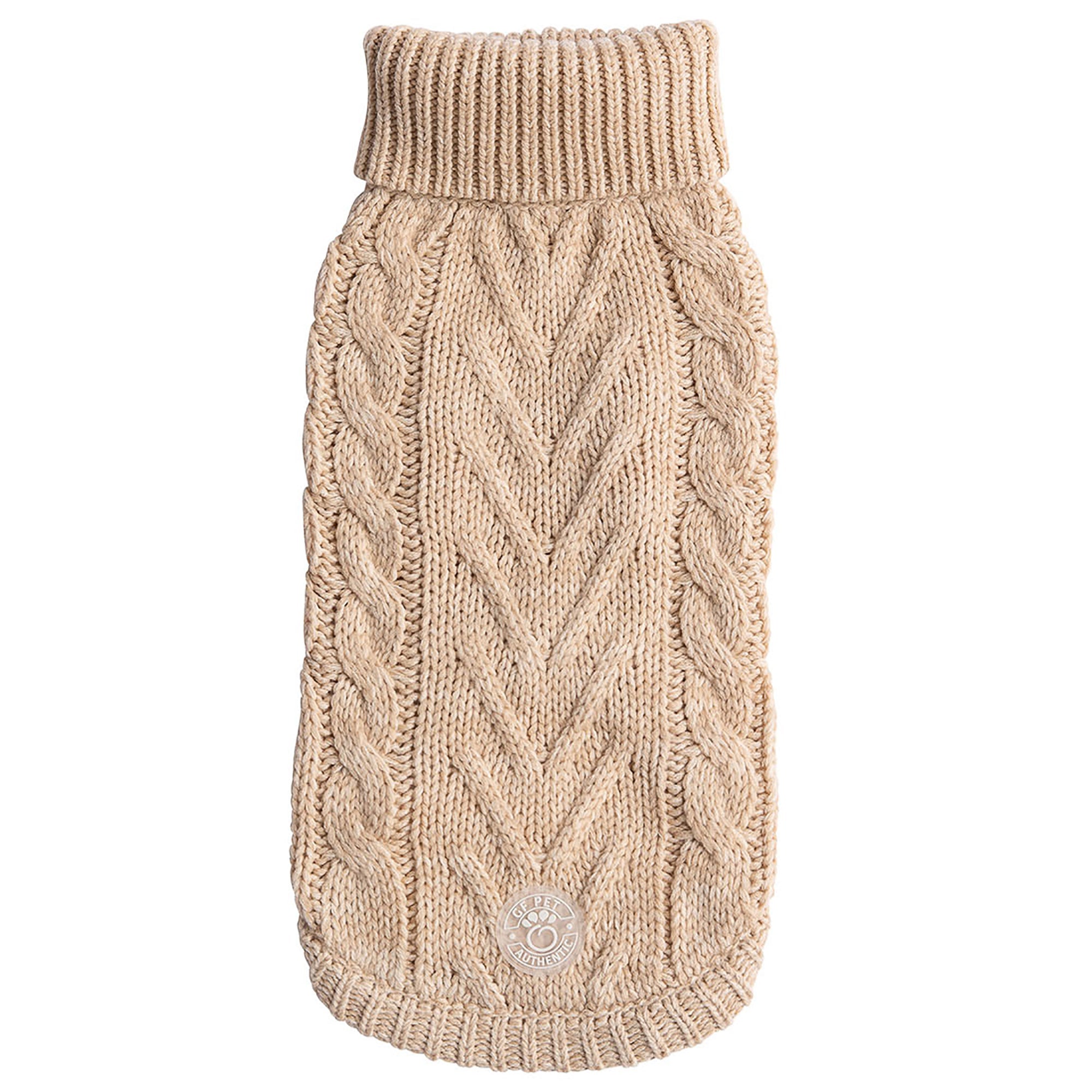 GF PET® Chunky Chalet Sweater - Oatmeal (Timeless Cable Knit Classic)