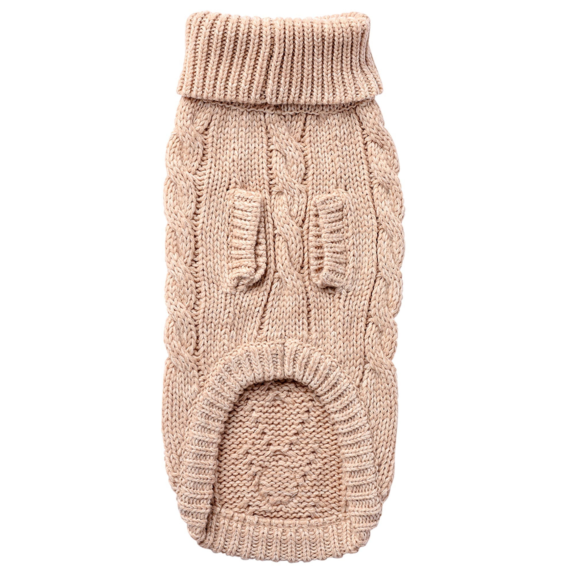 GF PET® Chunky Chalet Sweater - Oatmeal (Timeless Cable Knit Classic)